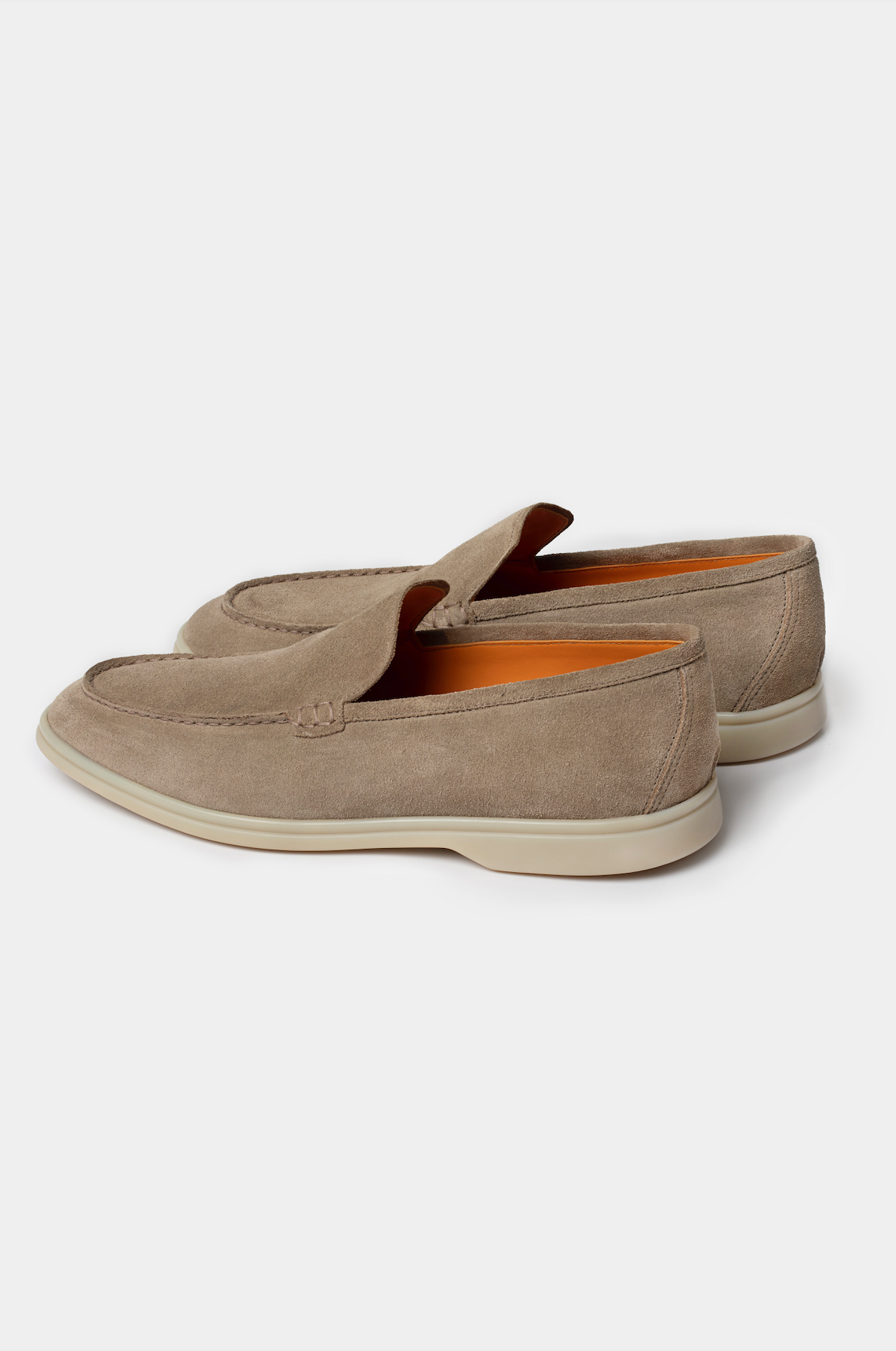 Beige Summer Walk Suede Loafers - Florentinodelure