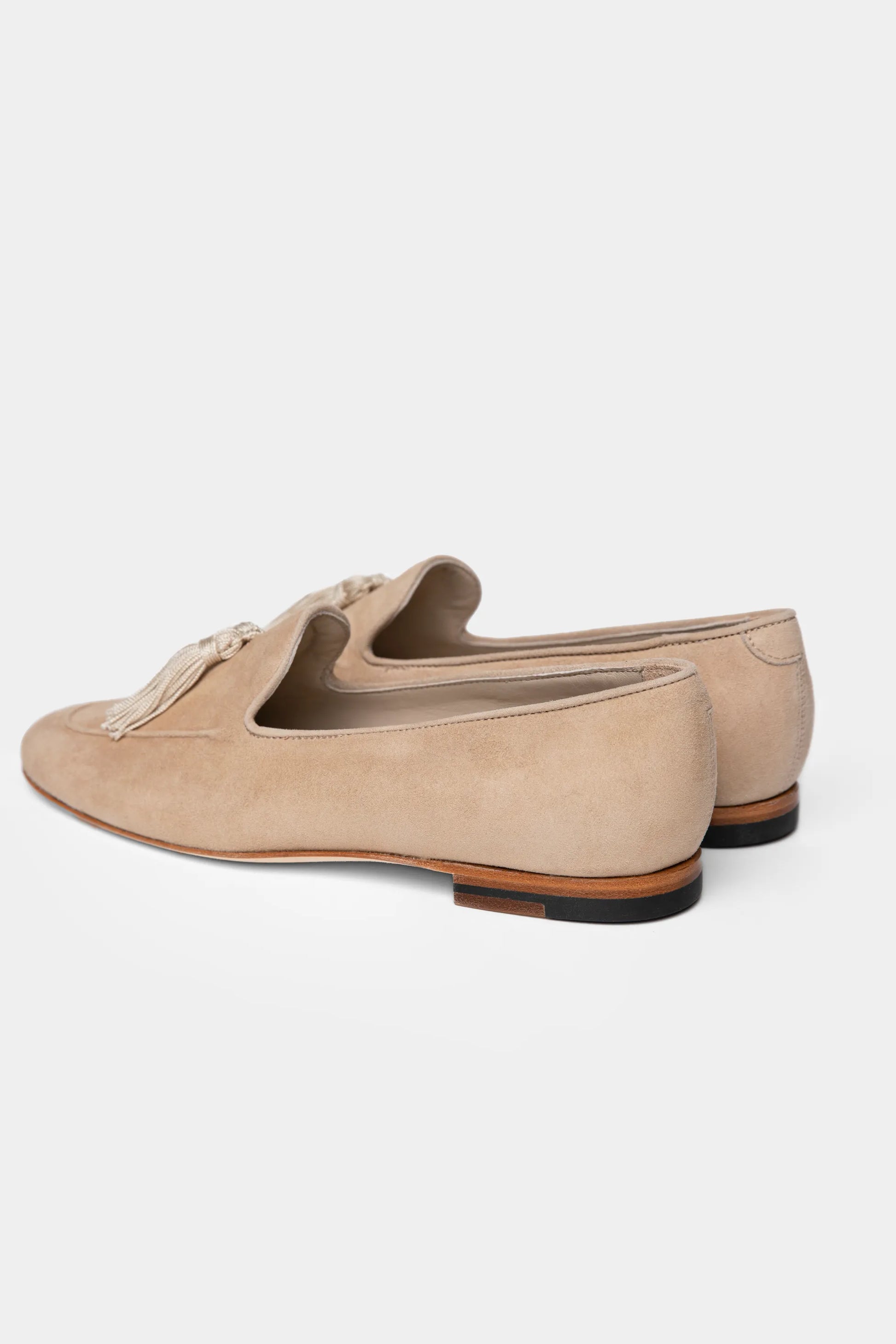 Beige Tassel Loafers - Florentinodelure
