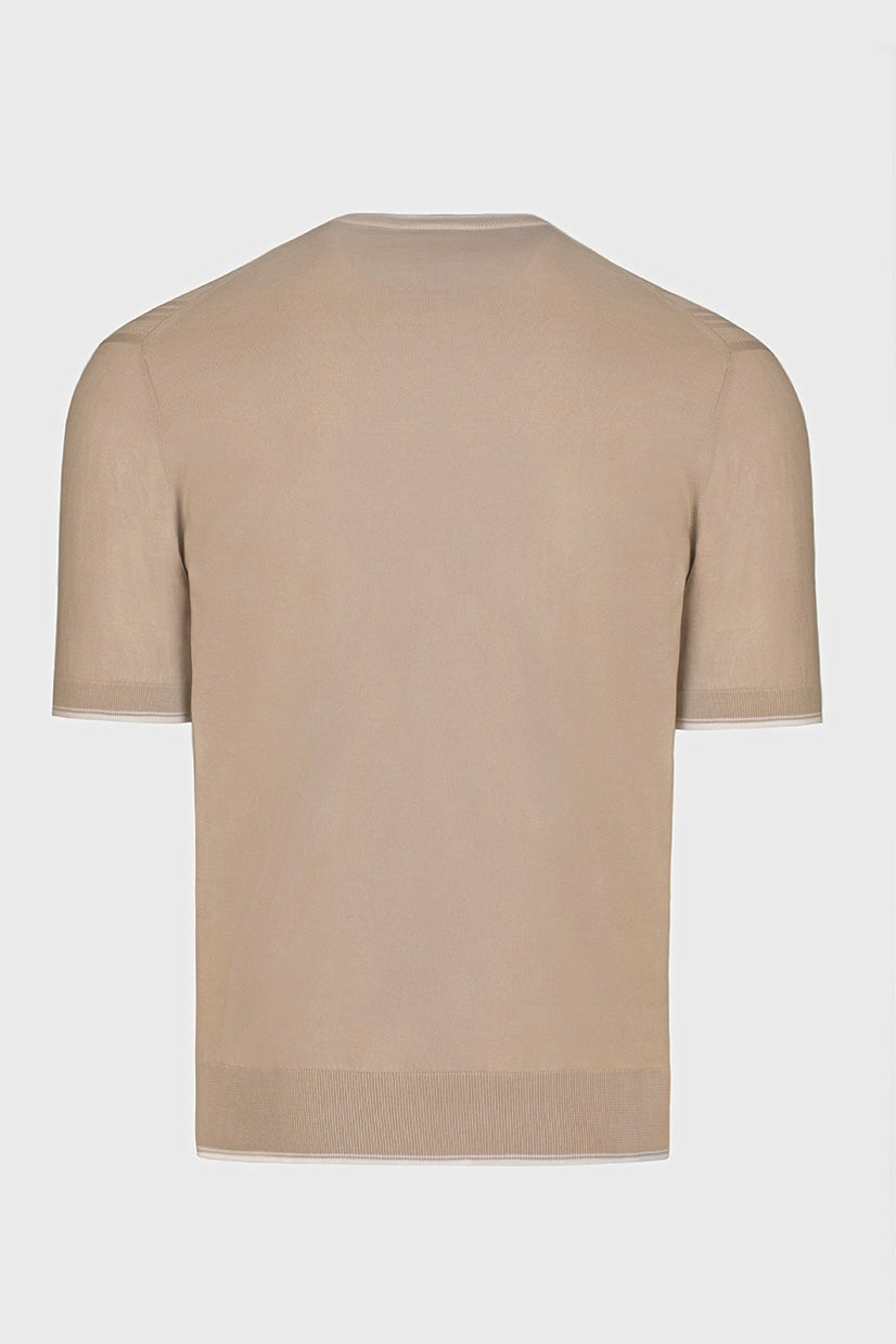 Beige Crewneck with Embroidery - Florentinodelure
