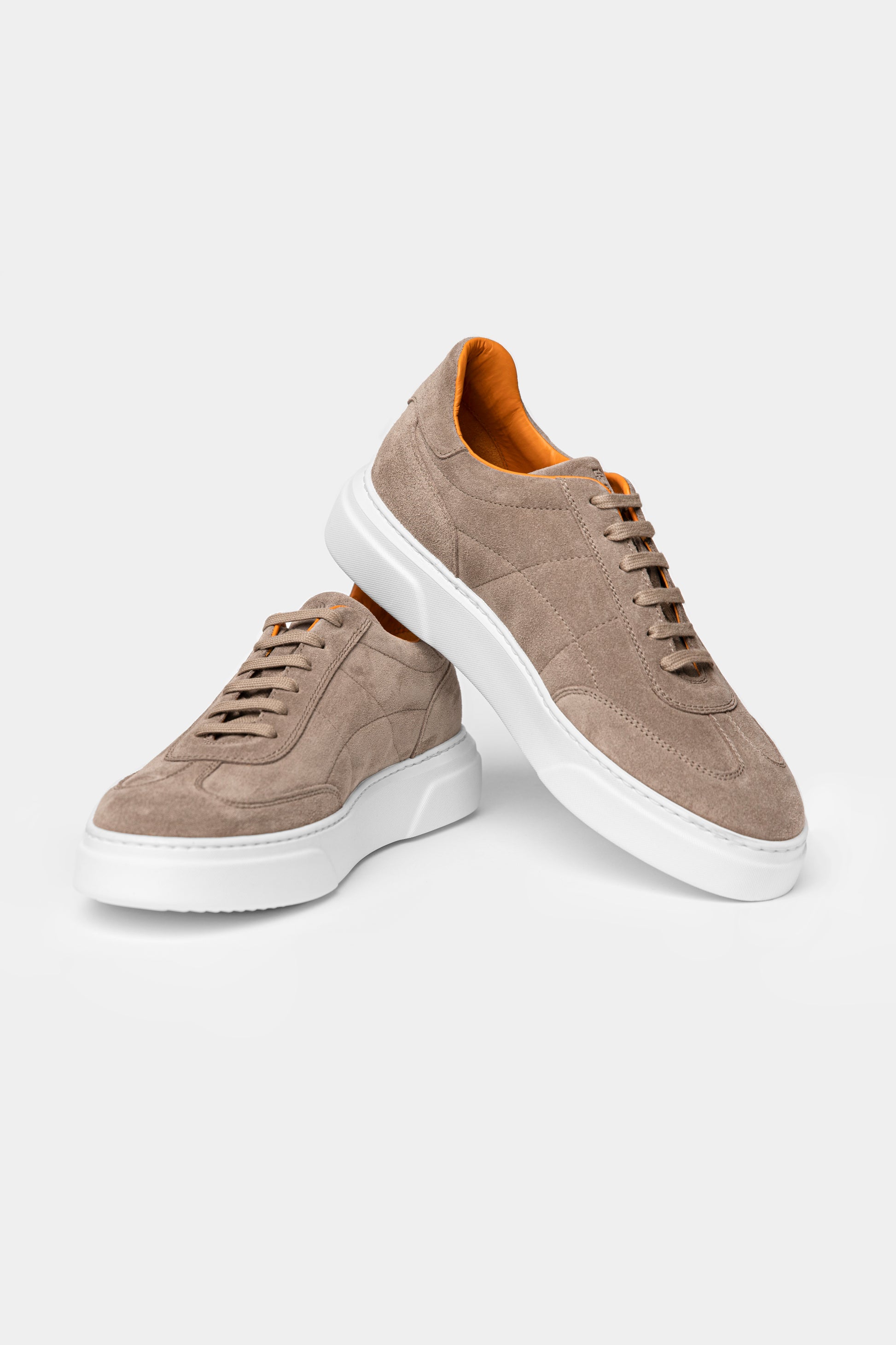 Beige Suede City Sneakers - Florentinodelure