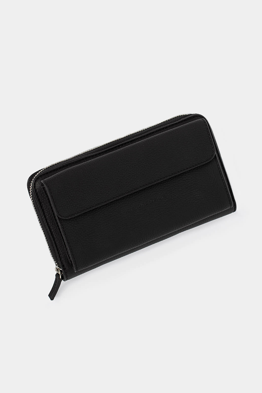 Black Grain Wallet with front pocket - Florentinodelure