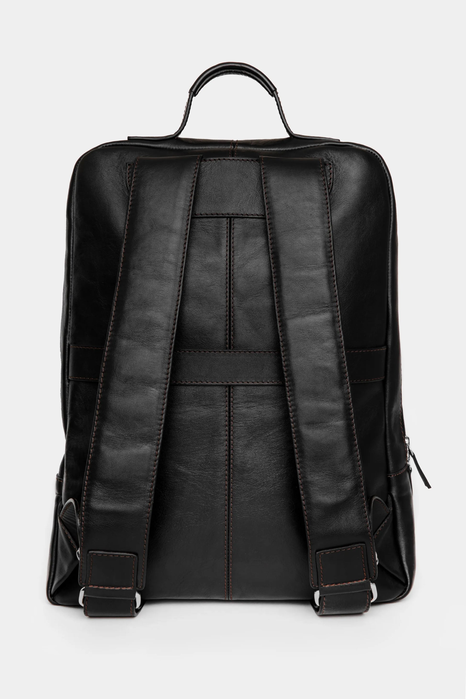 Black Leather Backpack - Florentinodelure