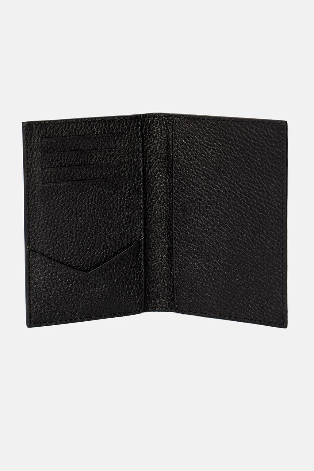 Black Pocket Organiser din piele Florentinodelure, compartimente carduri, documente, negru elegant.