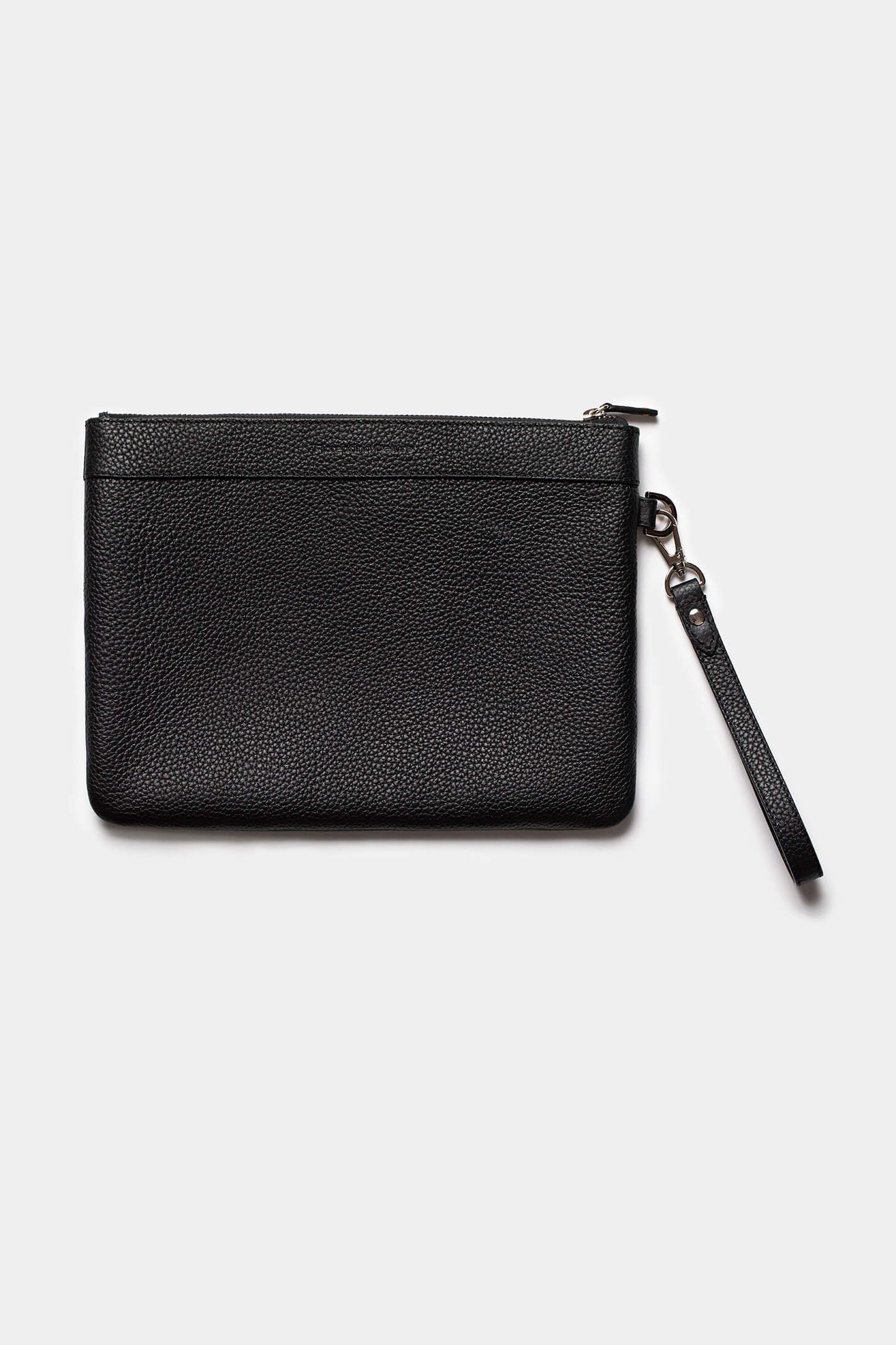 Pouch piele neagră Florentinodelure, organizator elegant și versatil, accesorii bărbați.