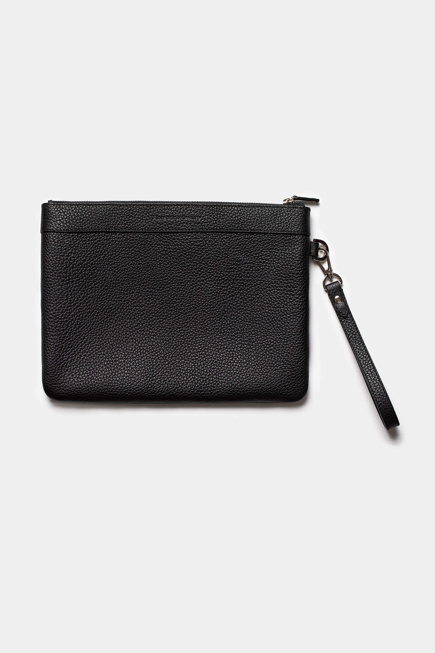Pouch piele neagră Florentinodelure, organizator elegant și versatil, accesorii bărbați.