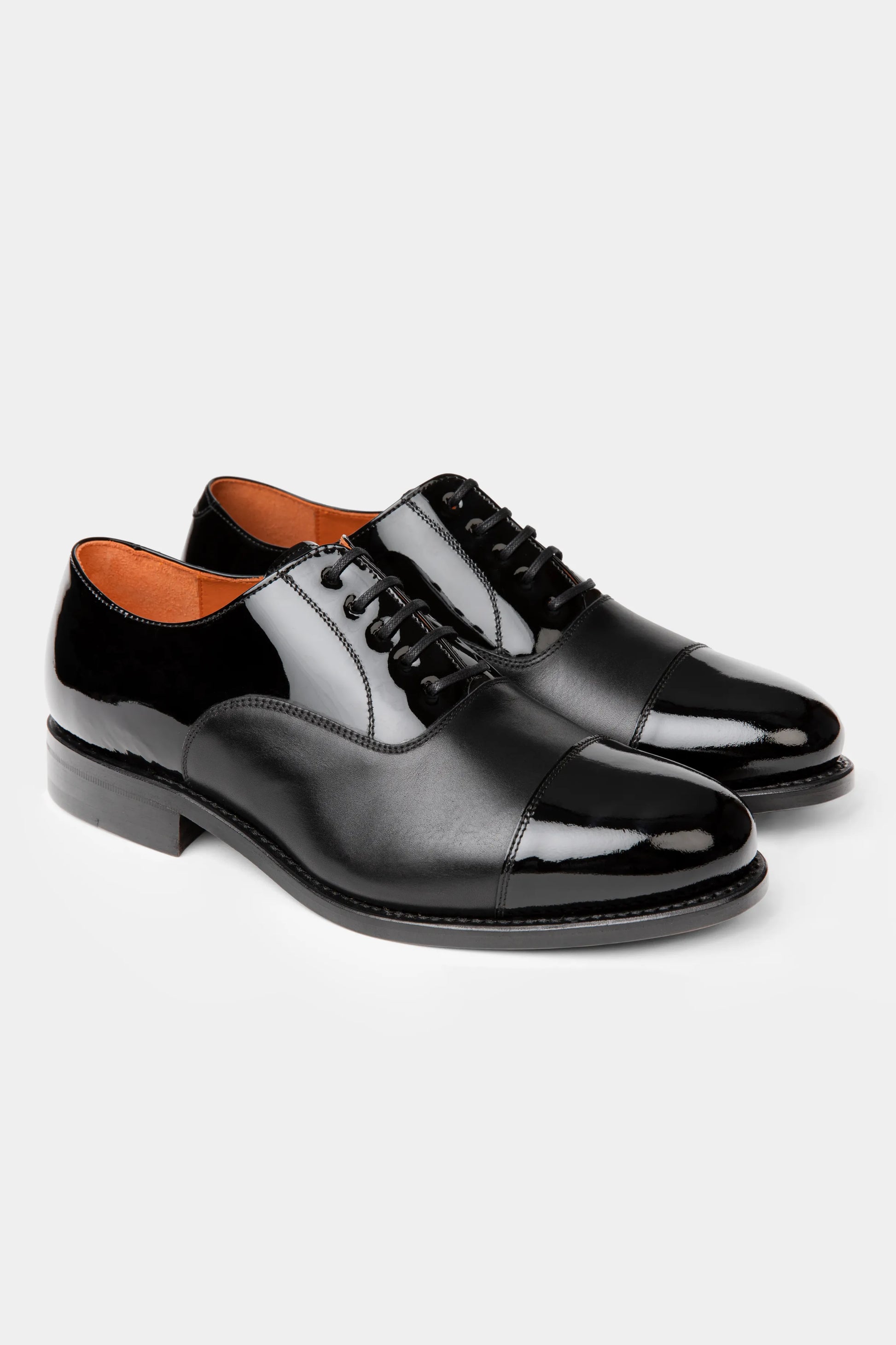 Black Oxford Tuxedo Shoes - Florentinodelure