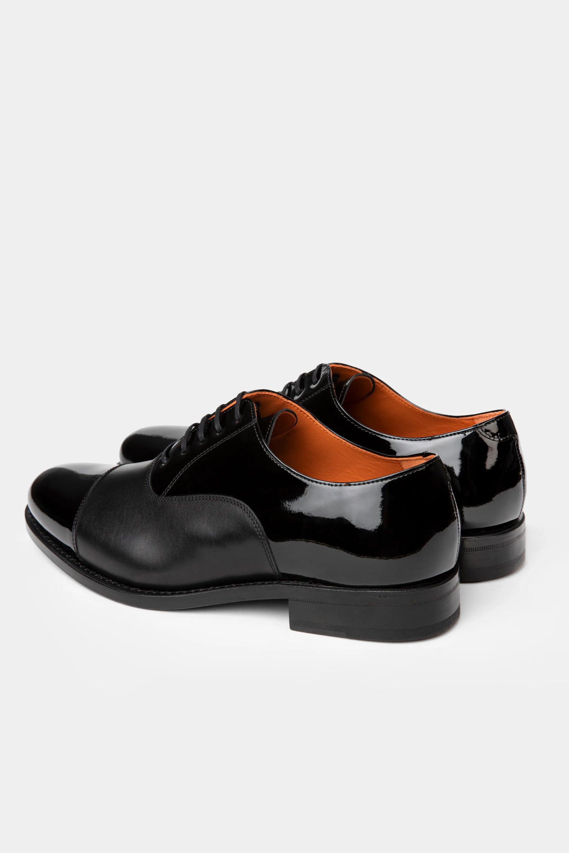 Black Oxford Tuxedo Shoes - Florentinodelure