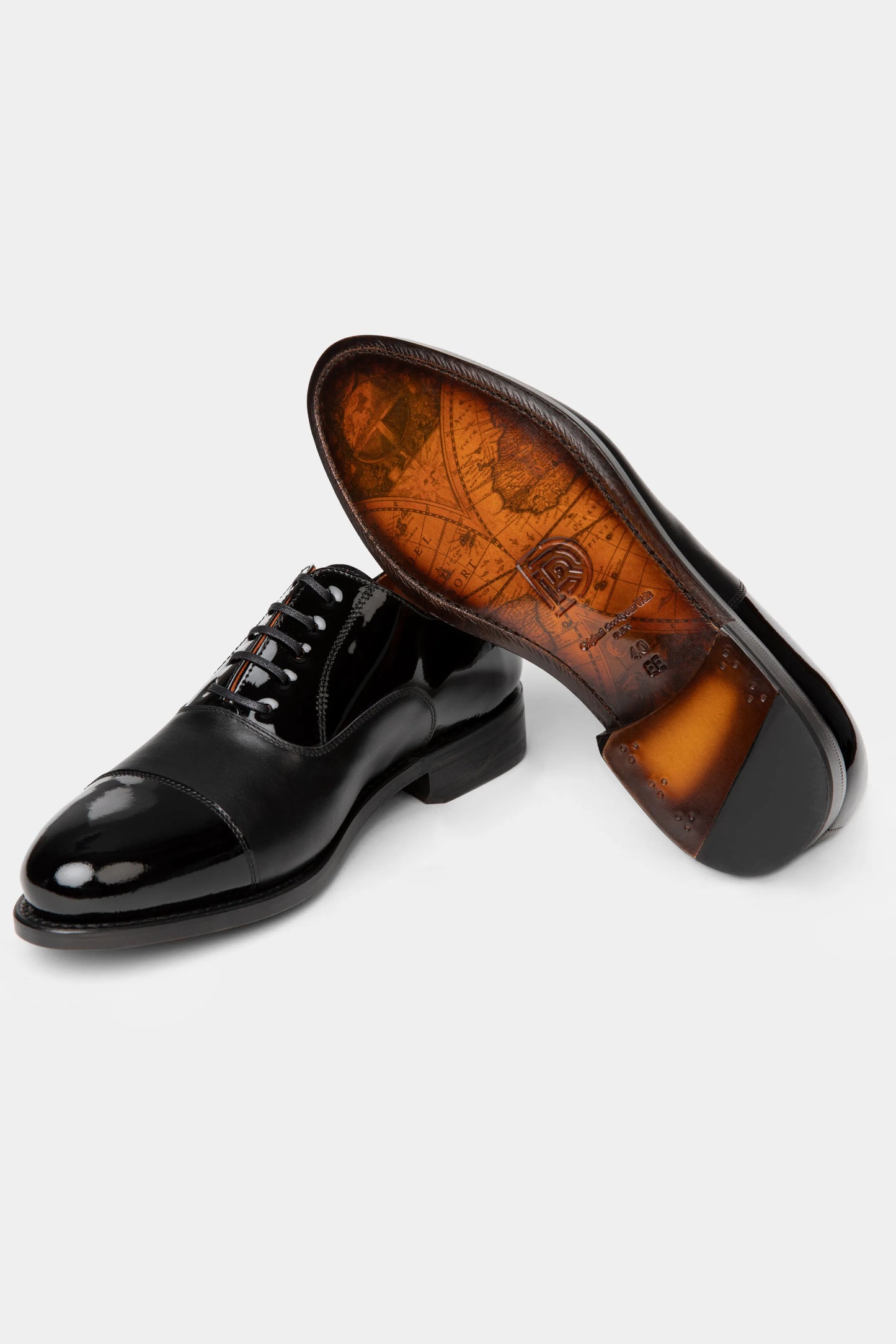 Black Oxford Tuxedo Shoes - Florentinodelure