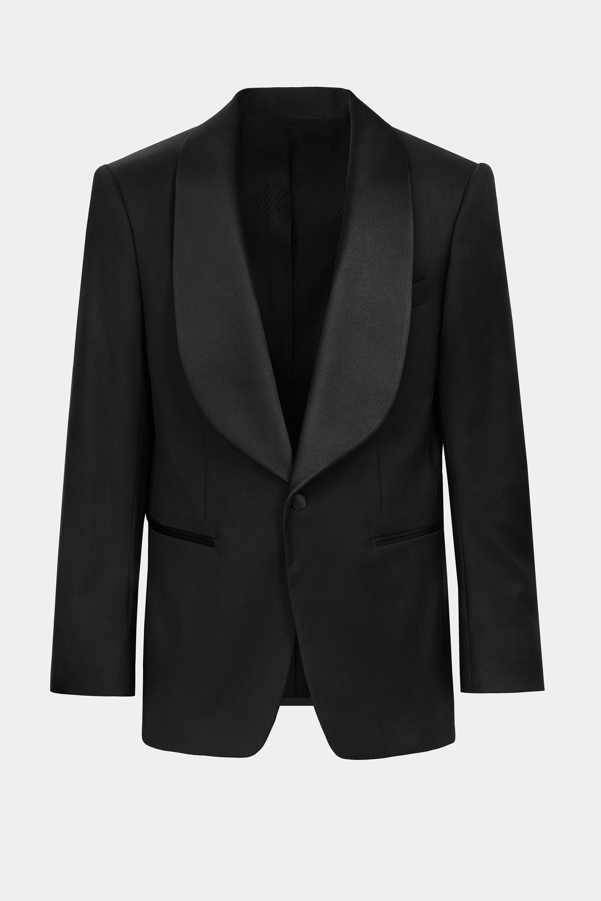 Black Men Shawl-Lapel Suit - Florentinodelure