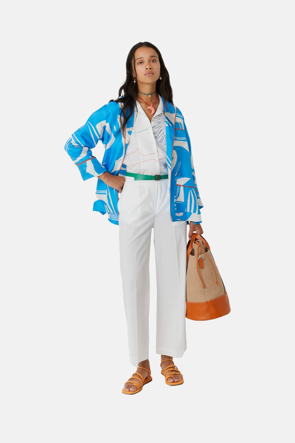 Blue Print Loungewear Set - Florentinodelure