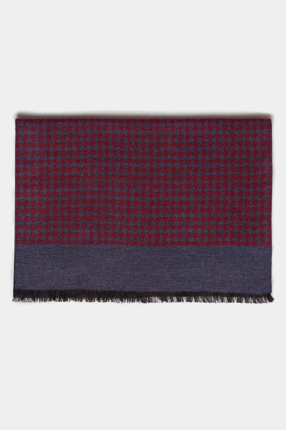 Esarfa bordeaux și gri, model geometric, mărime unică, Florentinodelure.
