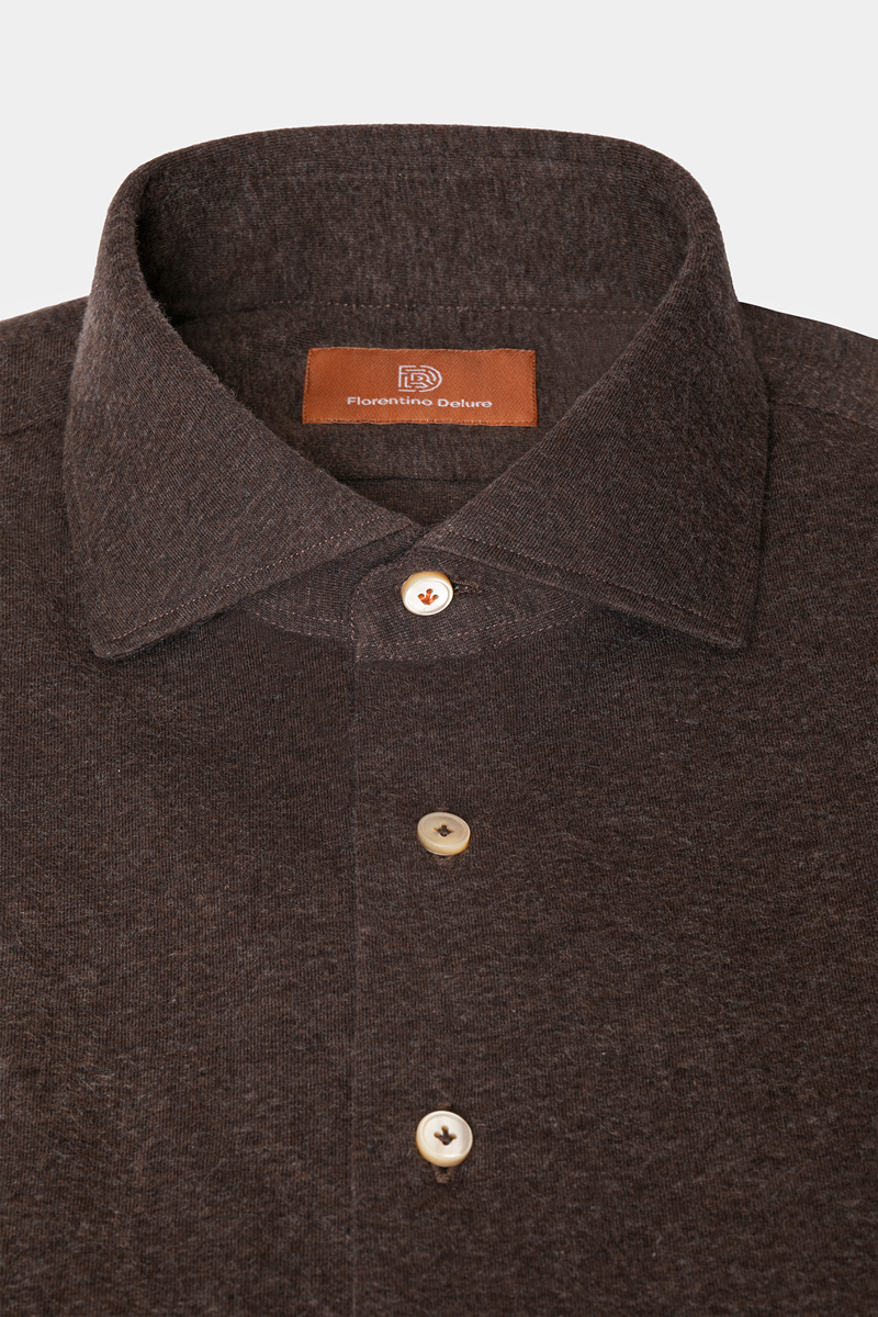 Brown Wool Shirt - Florentinodelure