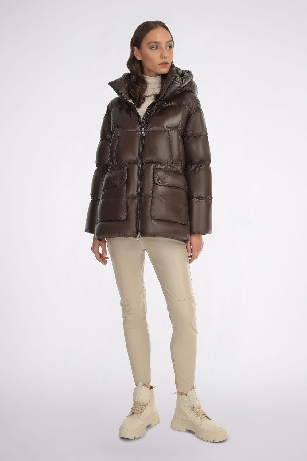 Brown Puffer Jacket - Florentinodelure