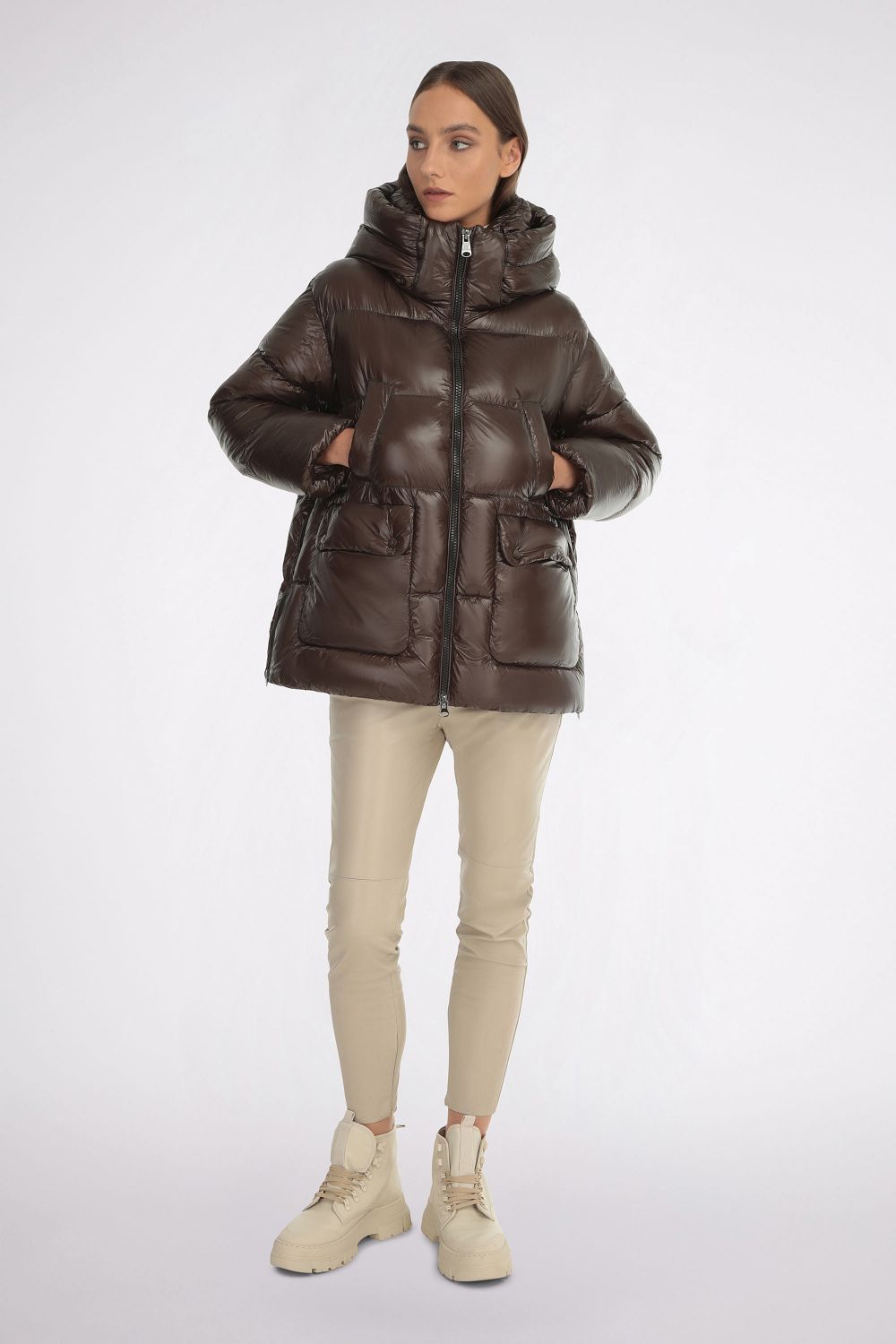 Brown Puffer Jacket - Florentinodelure