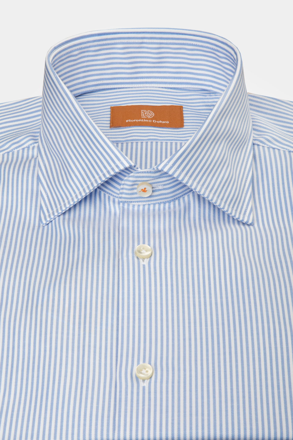 Two Ply Cotton Blue Stripe Shirt