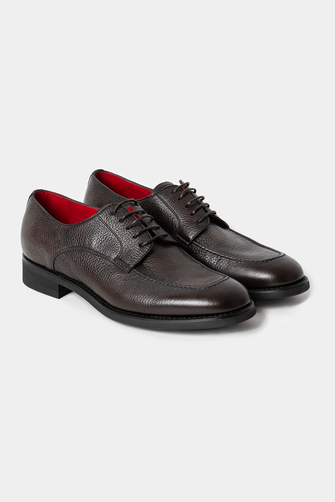 Dark Brown Deer Derby Shoes - Florentinodelure