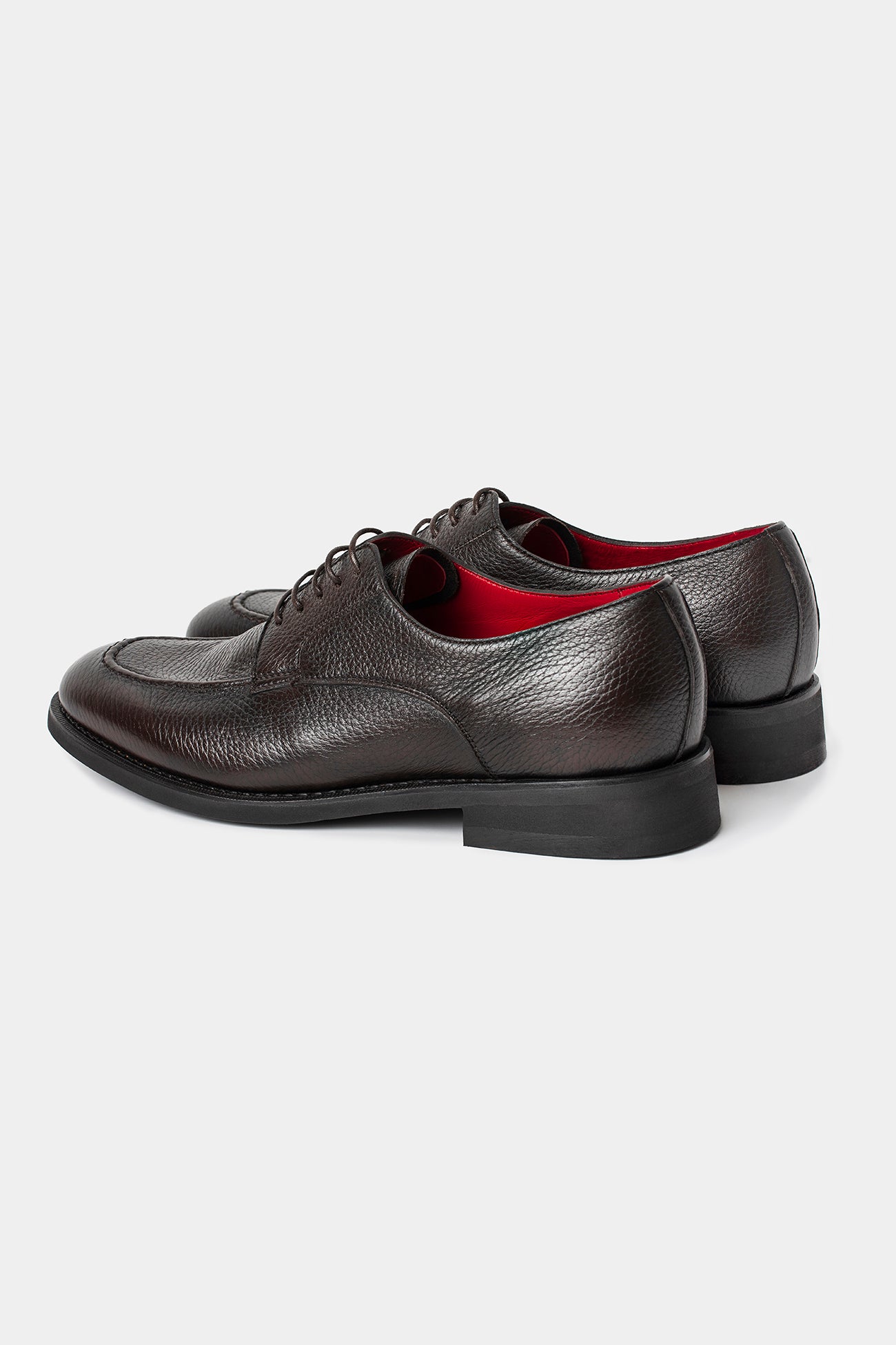 Dark Brown Deer Derby Shoes - Florentinodelure