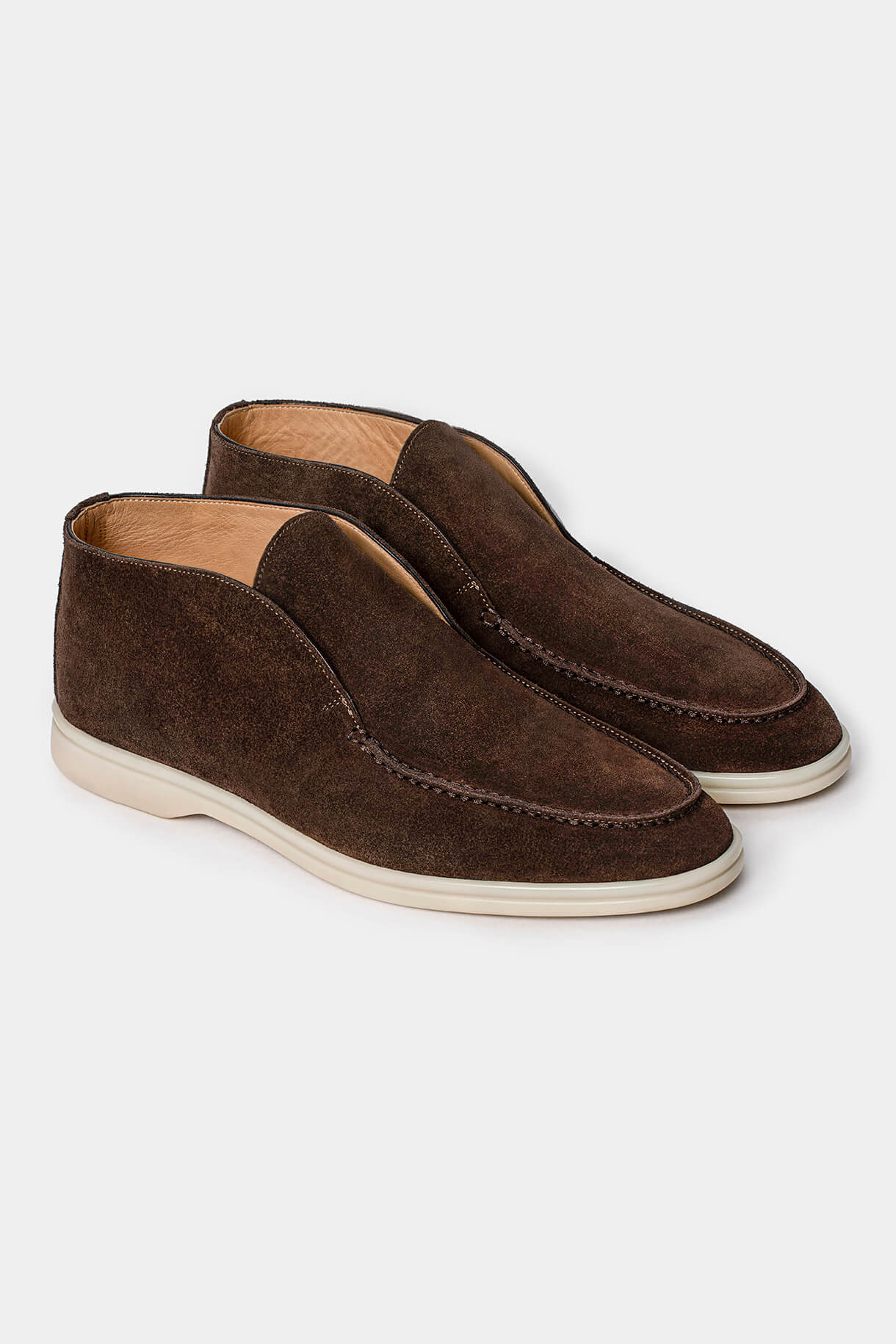 Dark Brown Suede Boots - Florentinodelure