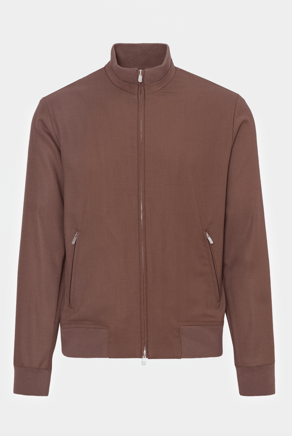 Light Brown Bomber Jacket