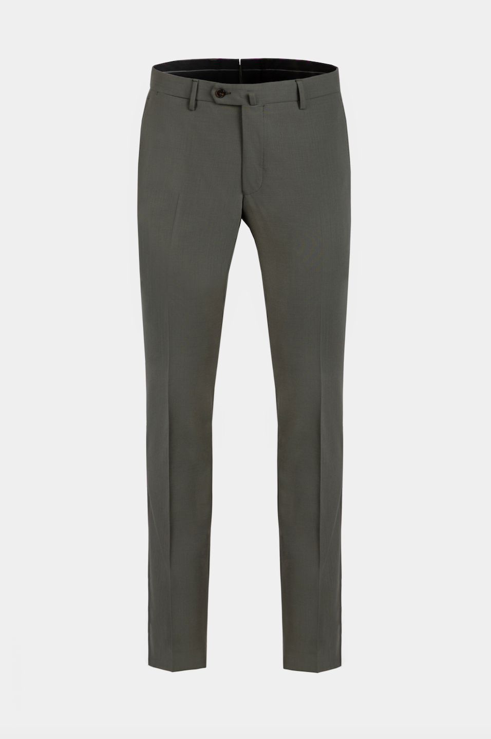 Pantaloni din lână verde Florentinodelure, detaliu textură elegant.