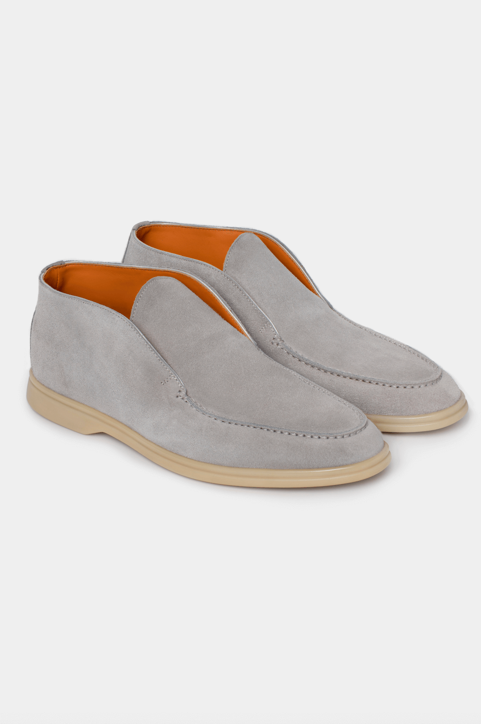 Grey Suede Ankle Boots - Florentinodelure