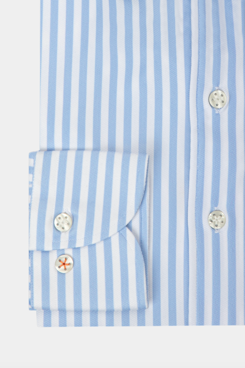 Light Blue Stripe Twill Shirt - Florentinodelure