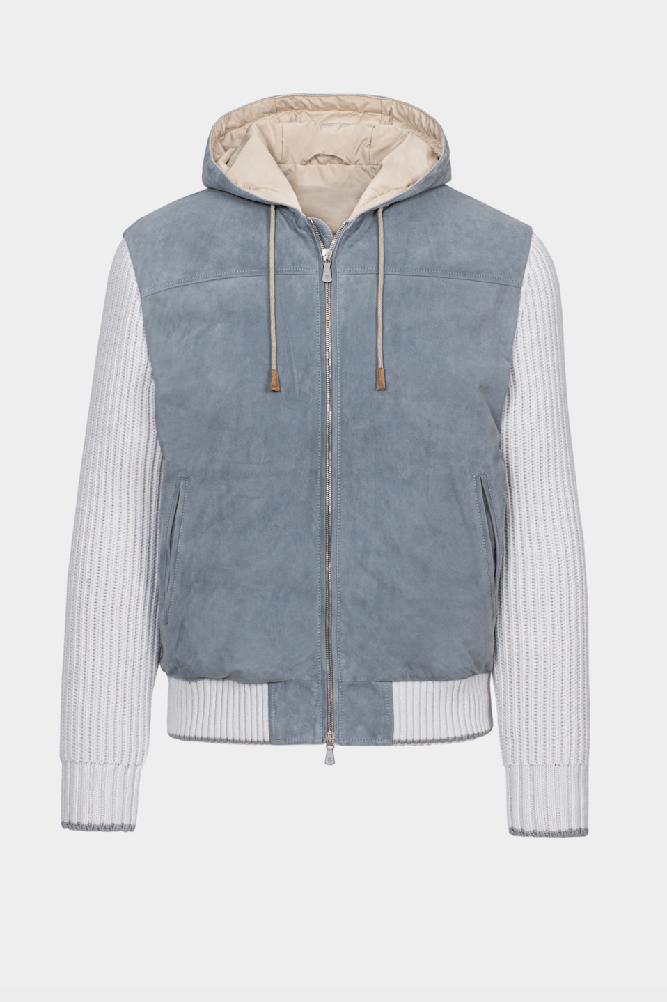 Light Blue Bomber Jacket - Florentinodelure