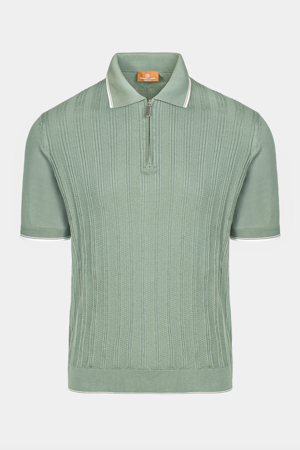 Light Green Embroidered Polo - Florentinodelure