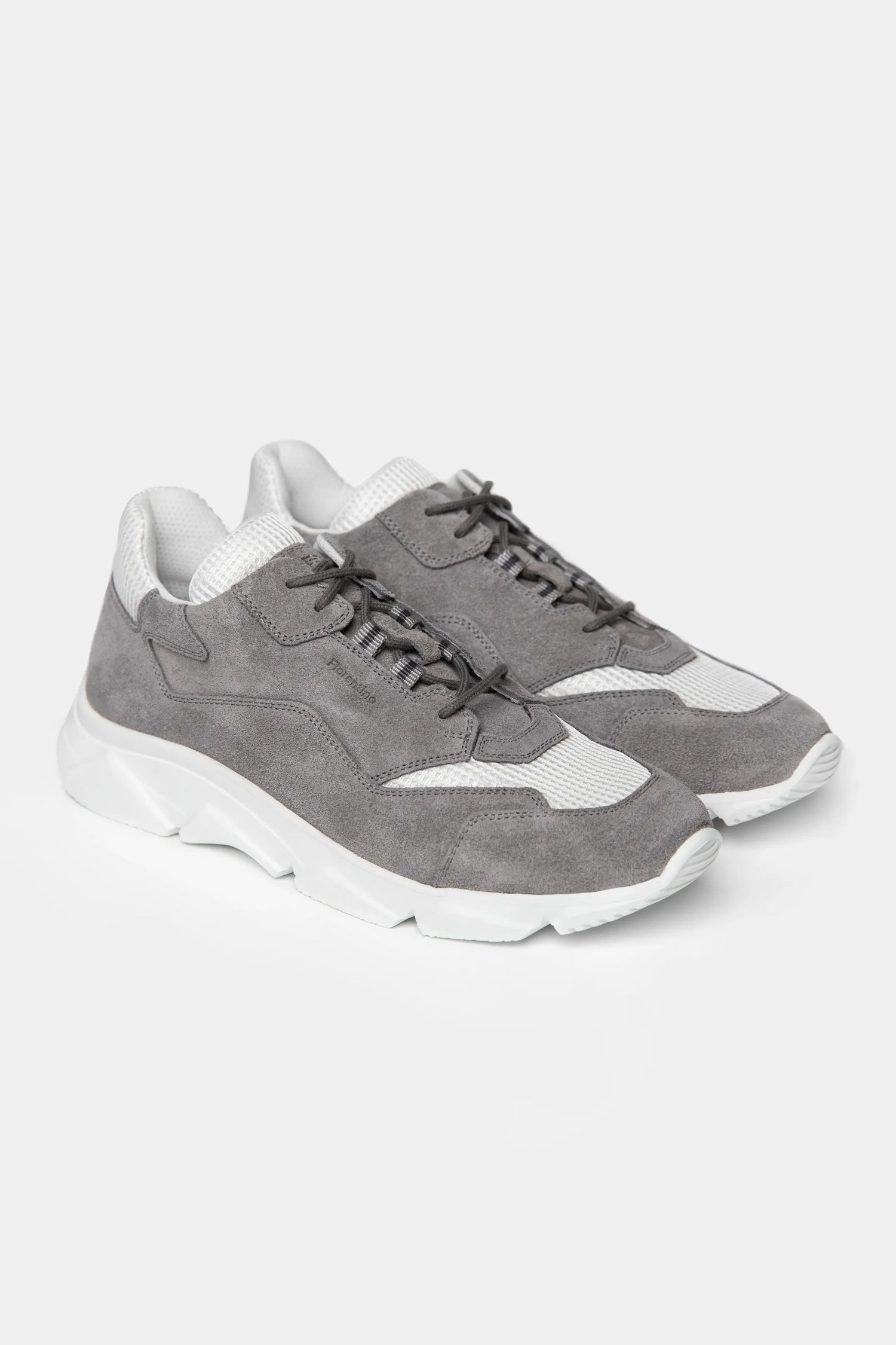 Light Grey Suede Athletic Sneakers - Florentinodelure