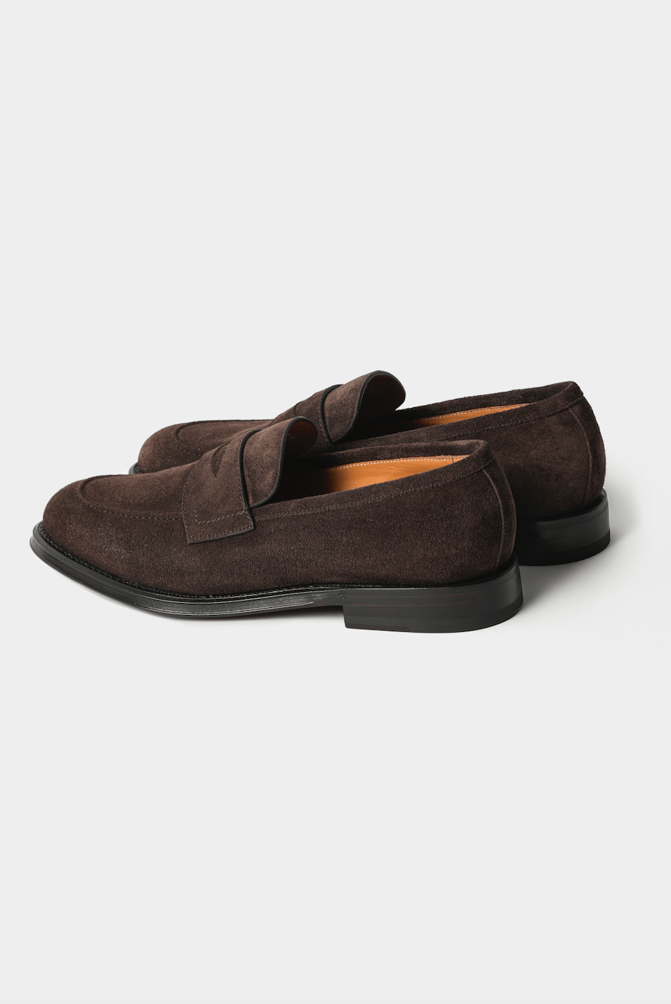 Dark Brown Suede Loafers