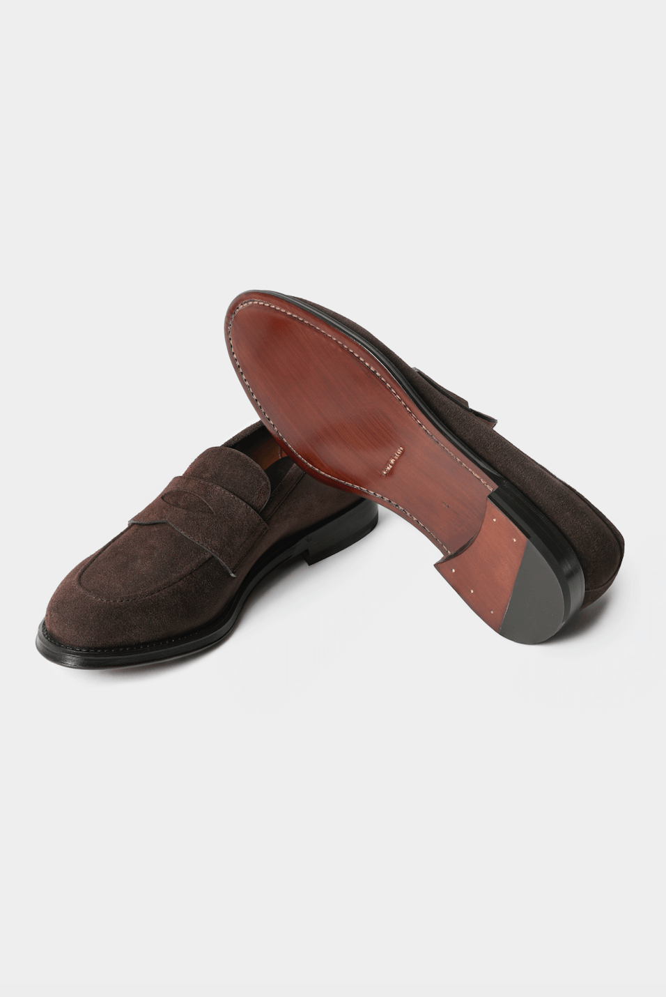 Dark Brown Suede Loafers