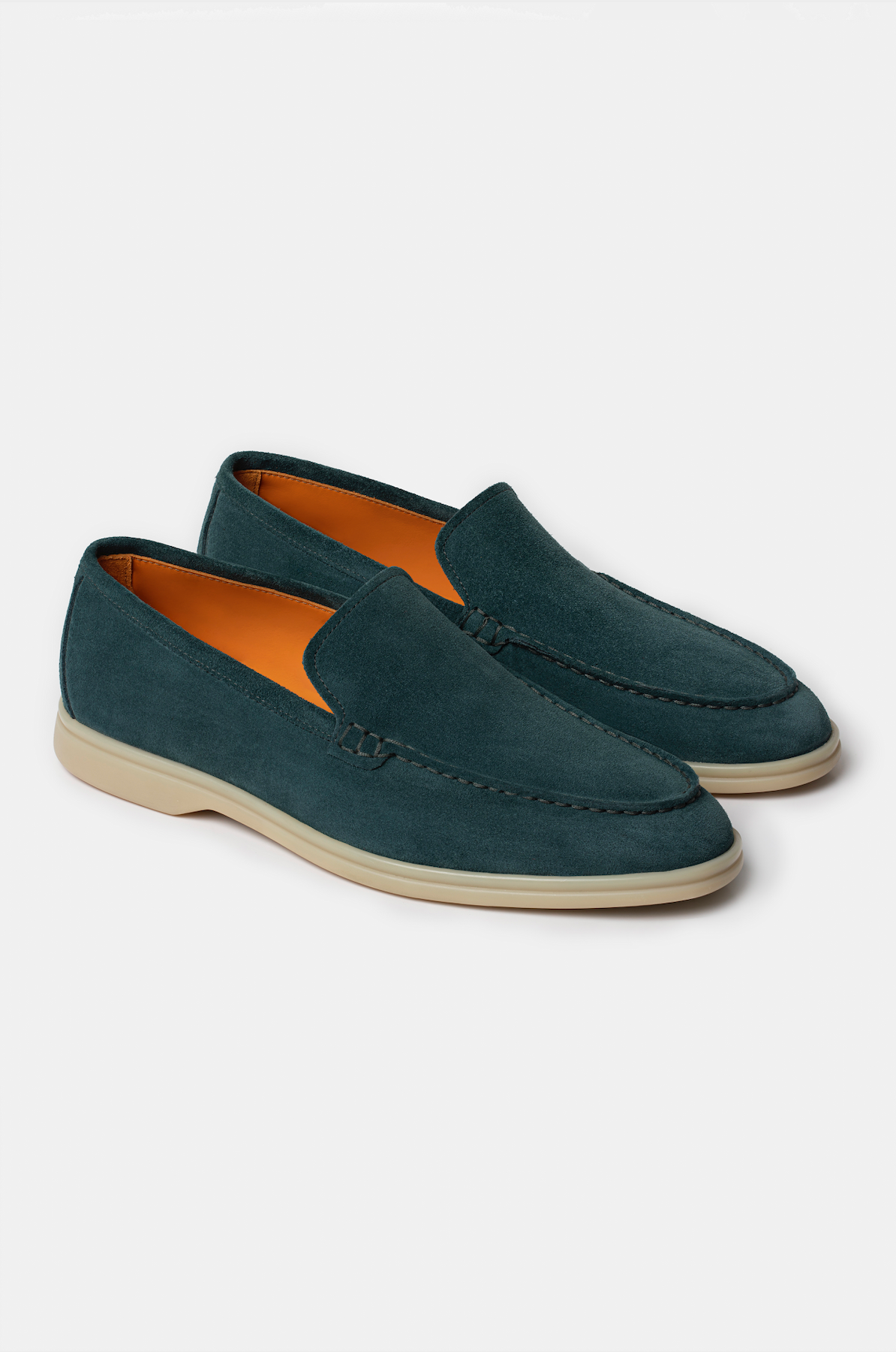 Green Summer Walk Suede Loafers