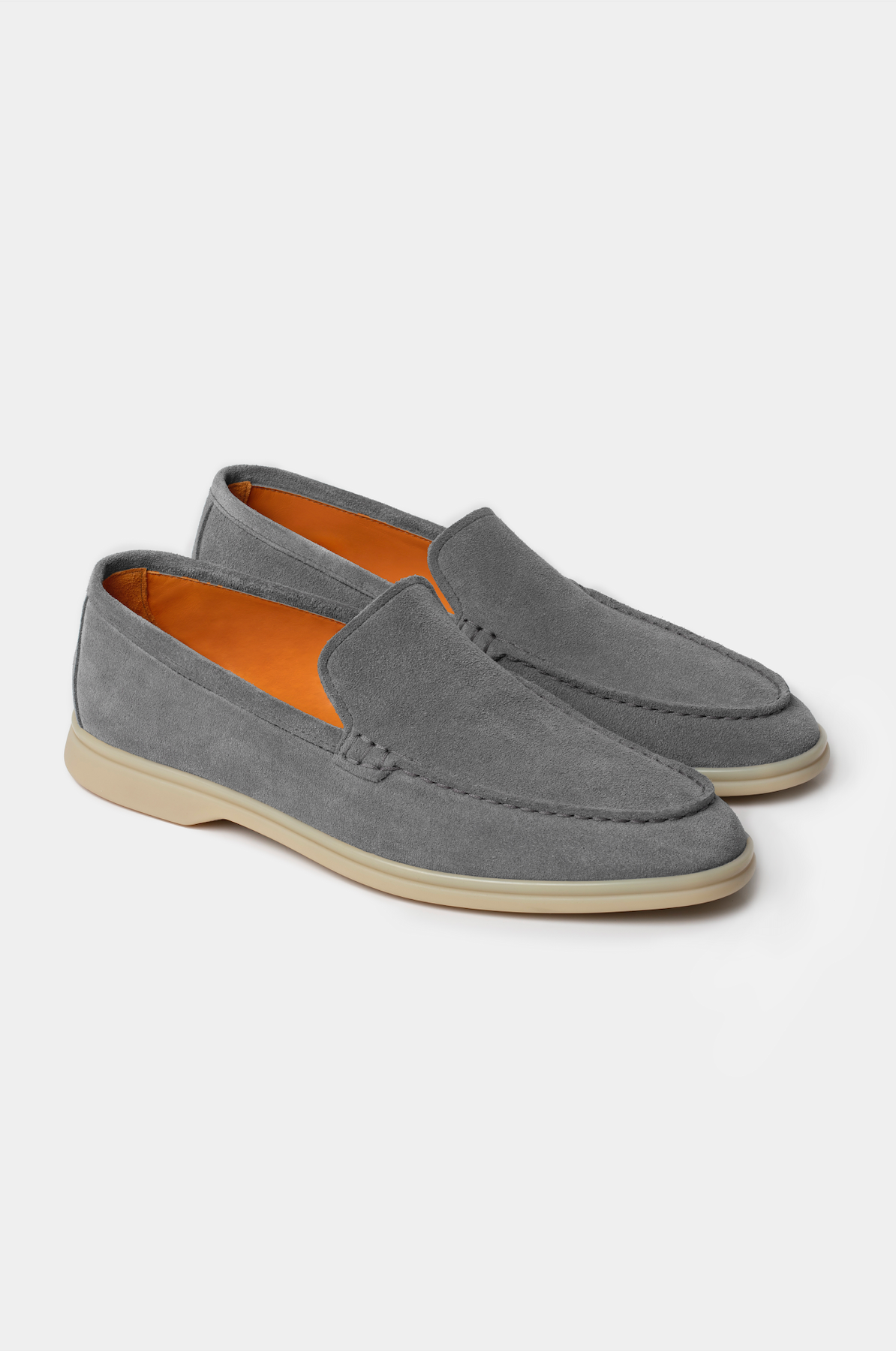 Grey Summer Walk Suede Loafers