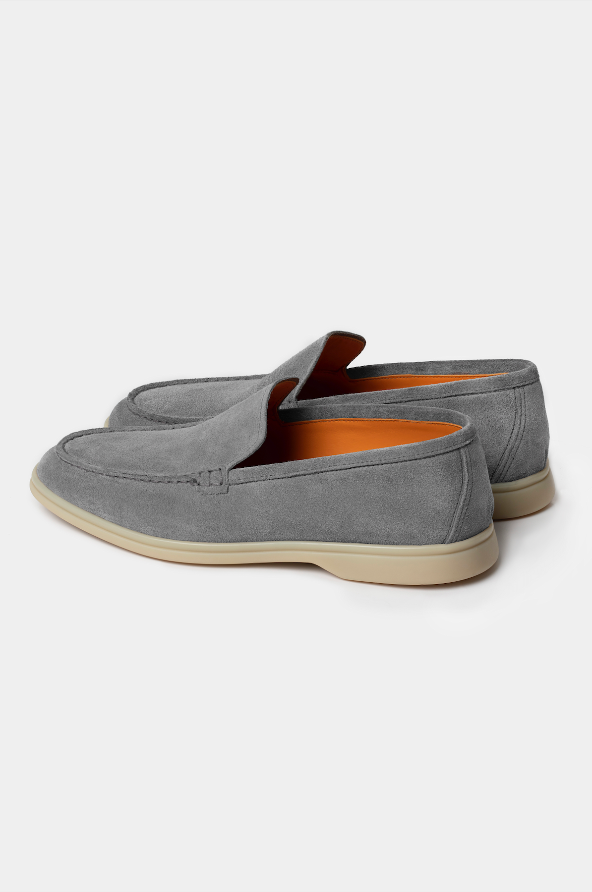 Grey Summer Walk Suede Loafers