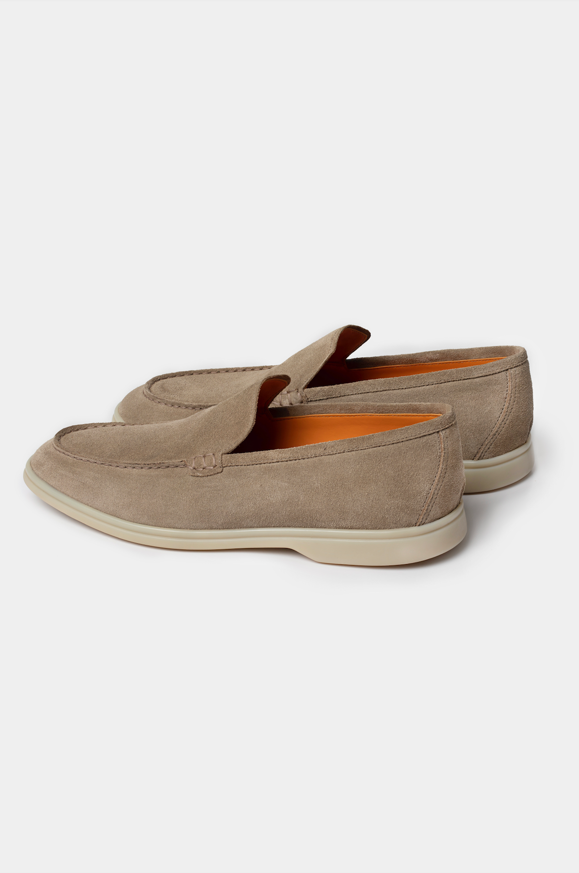 Beige Summer Walk Suede Loafers