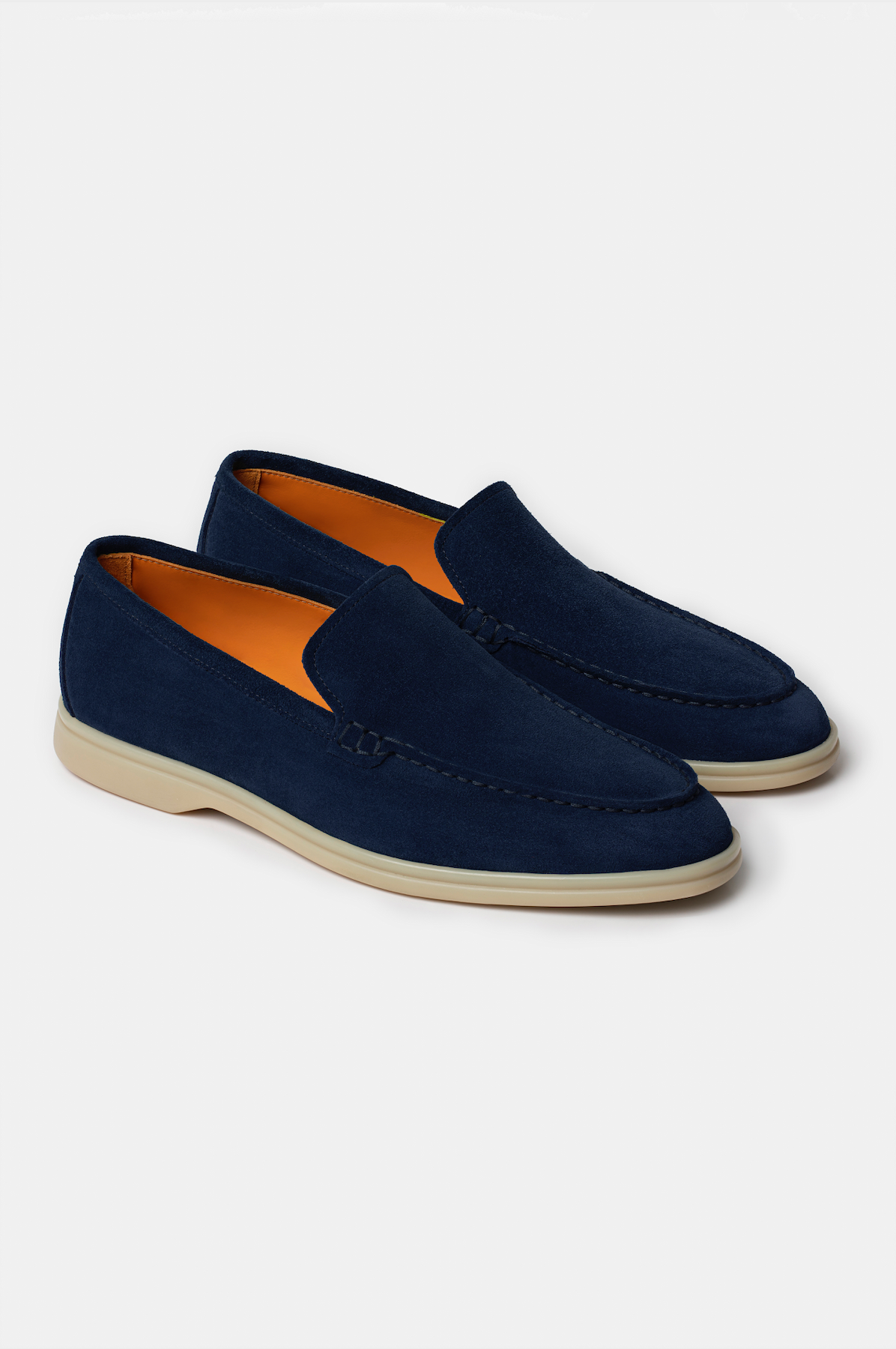 Navy Summer Walk Suede Loafers