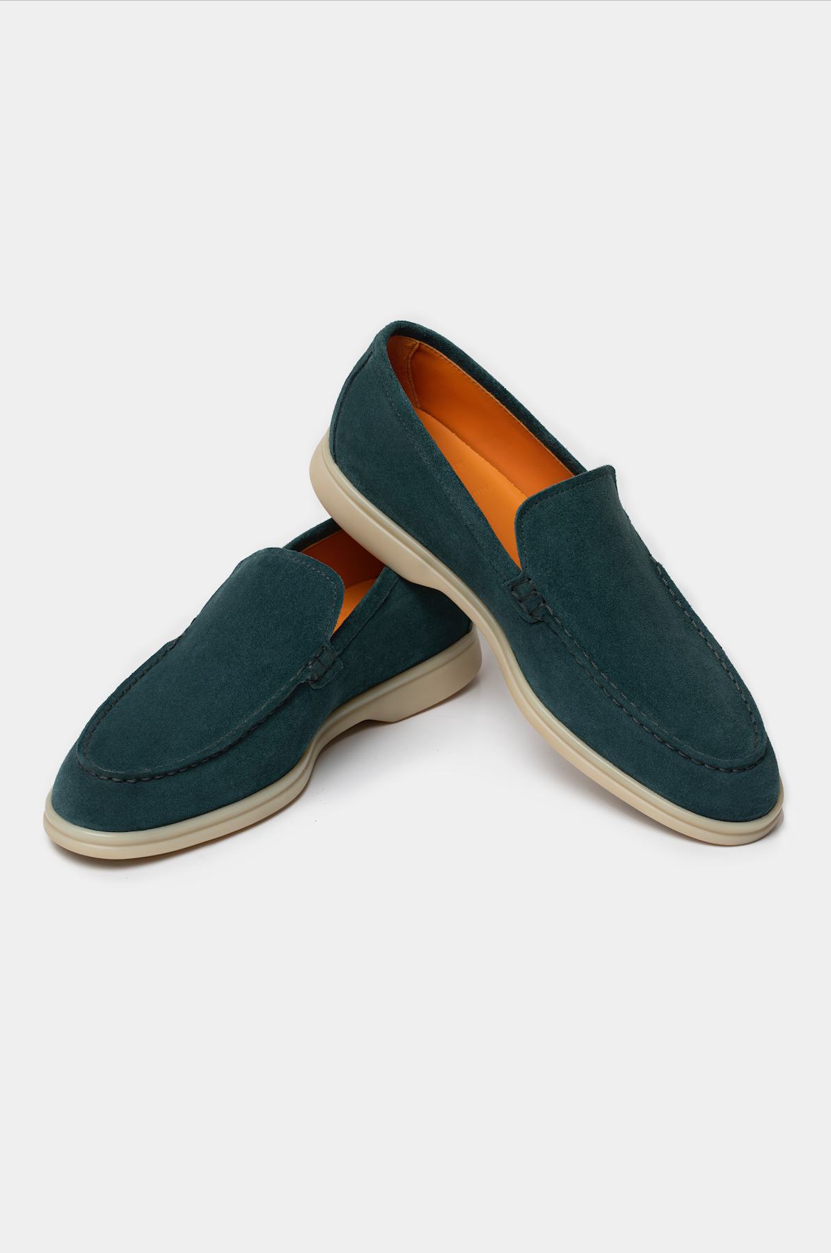 Green Summer Walk Suede Loafers