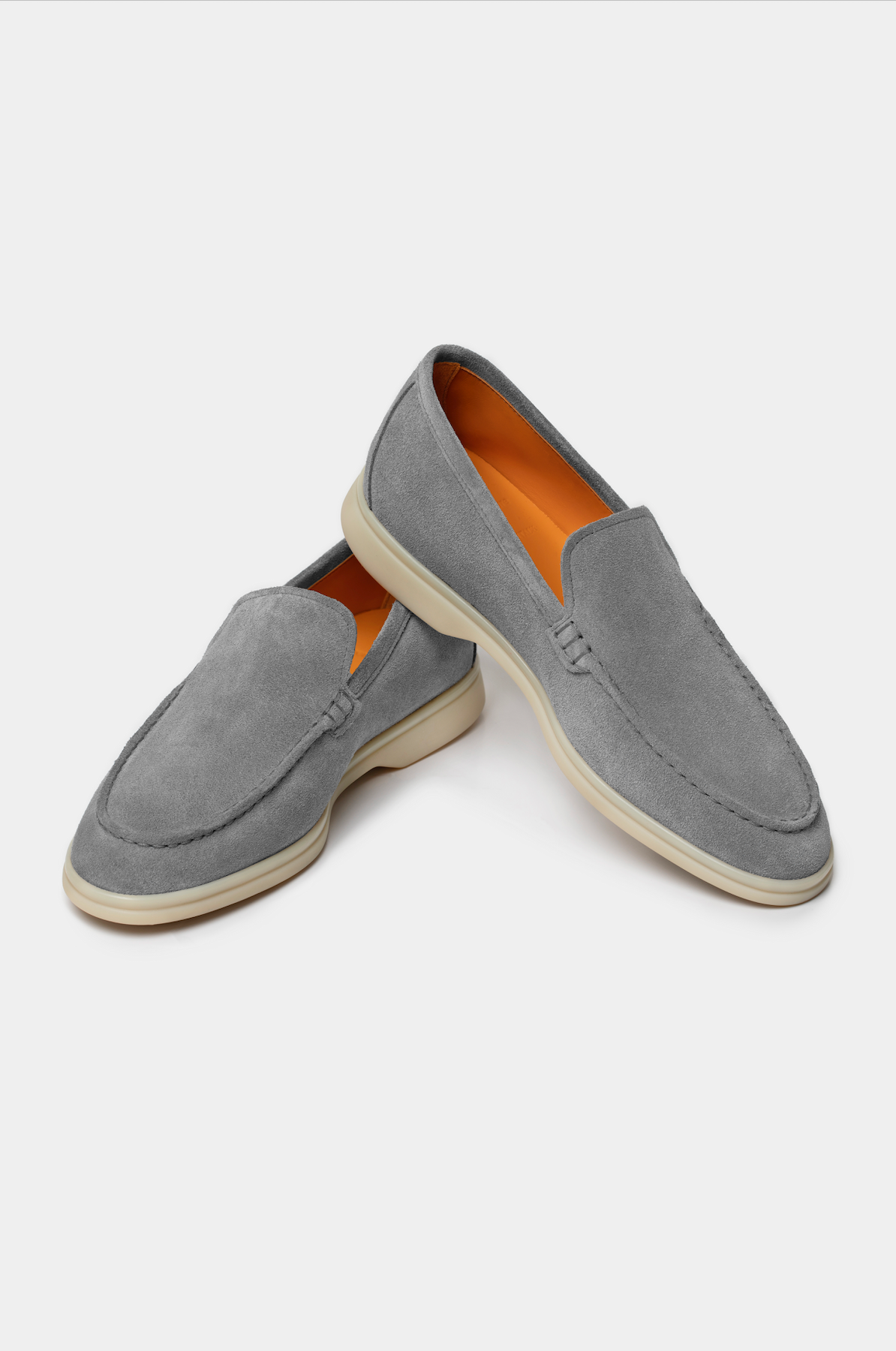 Grey Summer Walk Suede Loafers