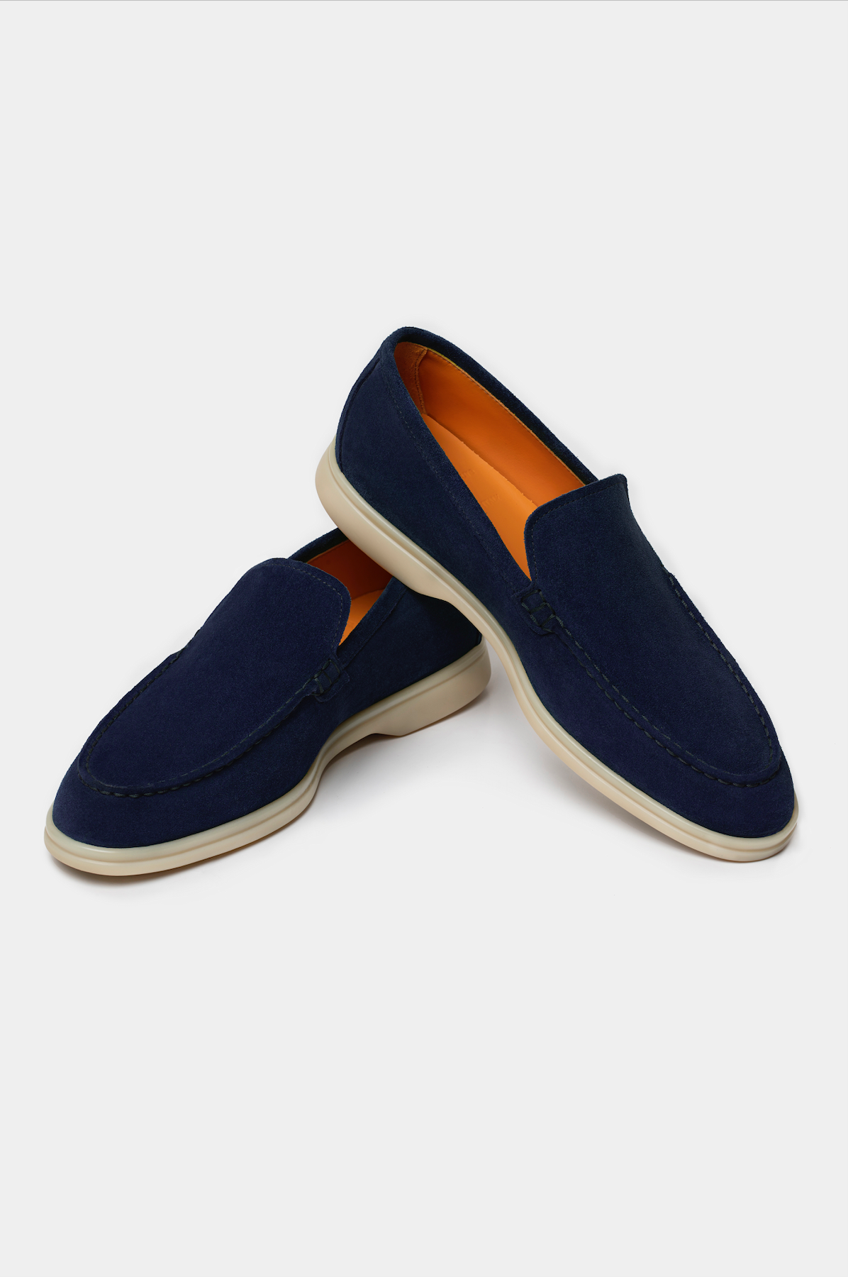 Navy Summer Walk Suede Loafers