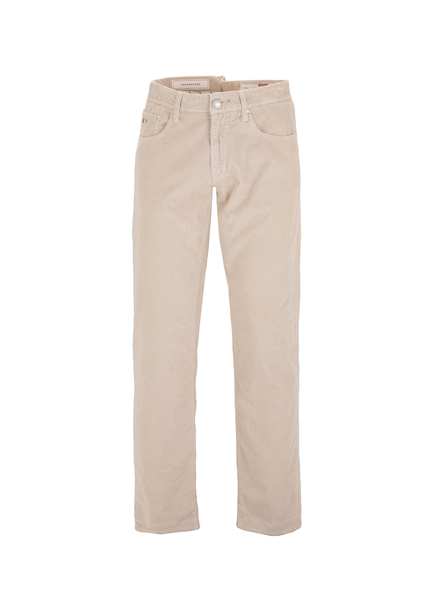 Tramarossa Men's Beige Straight Corduroy Jeans