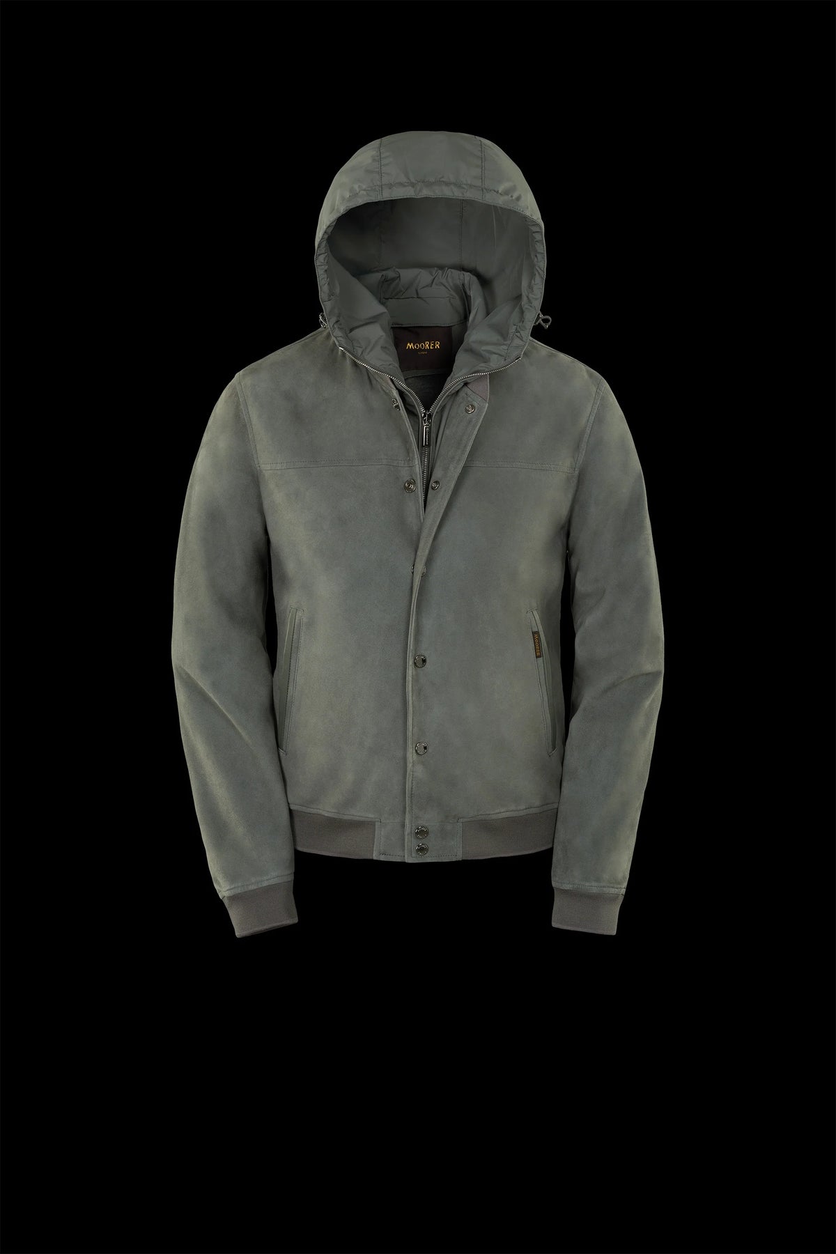 Men's Green Suede Bomber