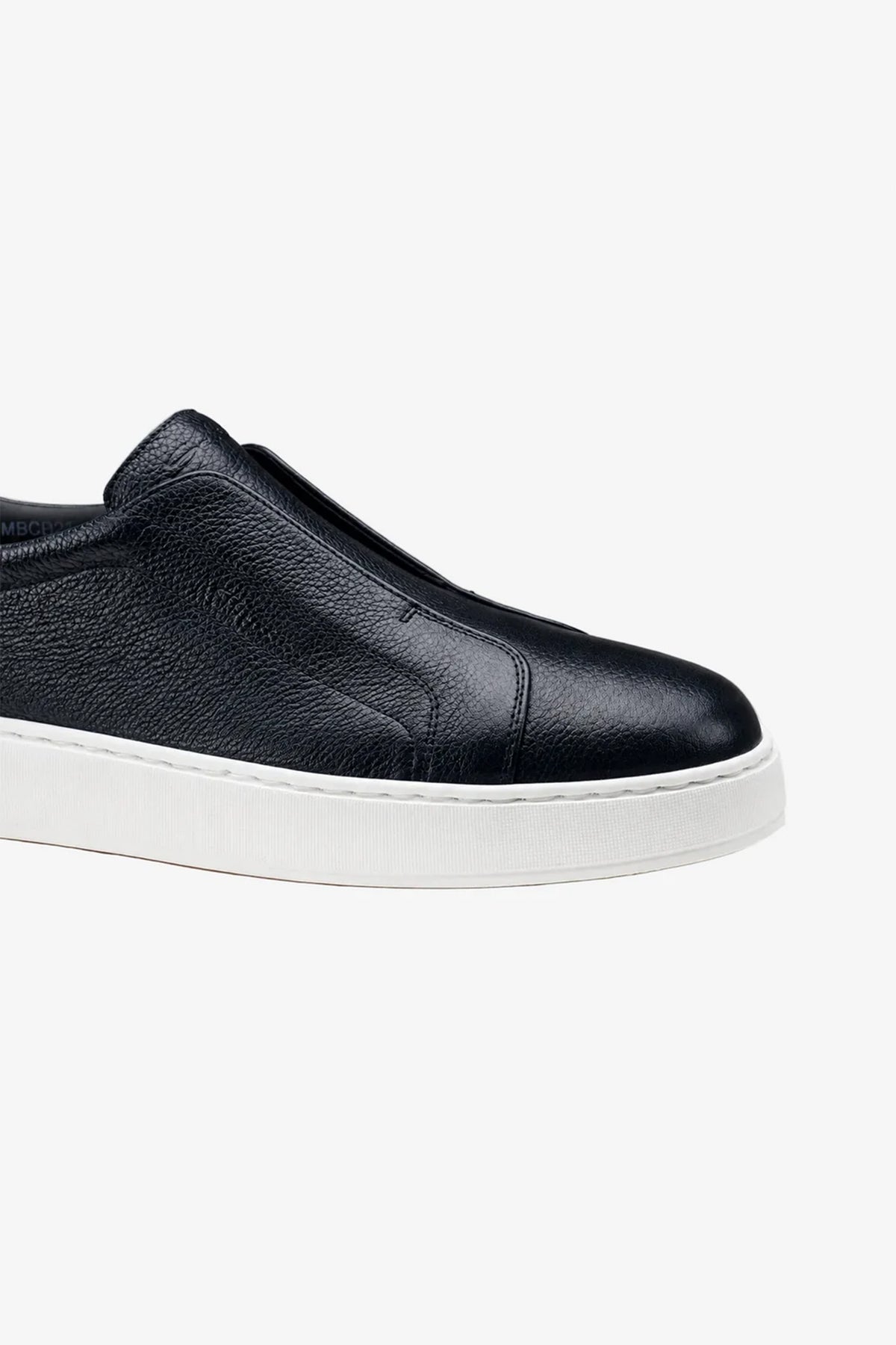 Sneakers Santoni slip-on Santoni din piele bleumarin închis