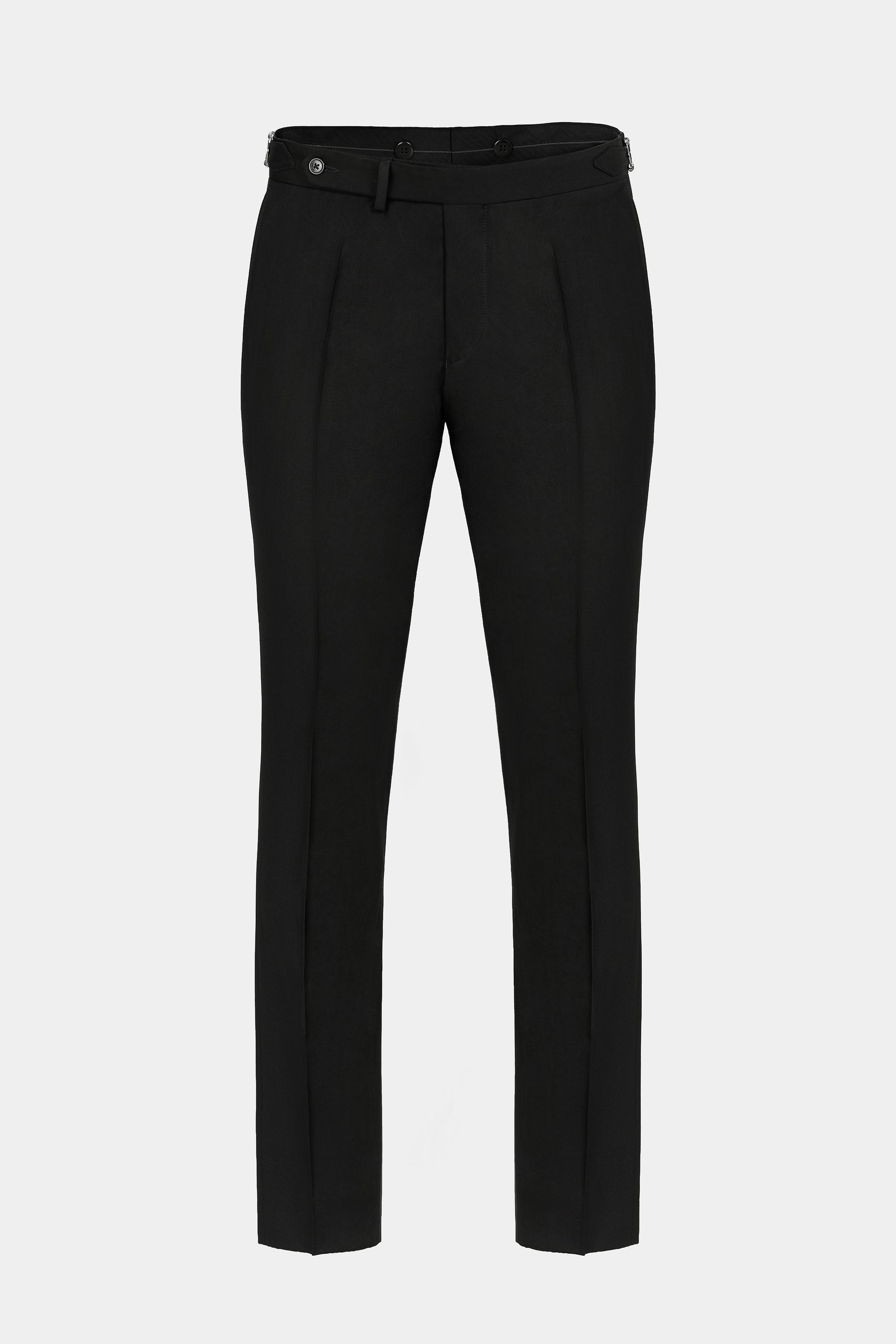 Pantaloni eleganți negri Florentinodelure, mărimea 52, croială clasică.