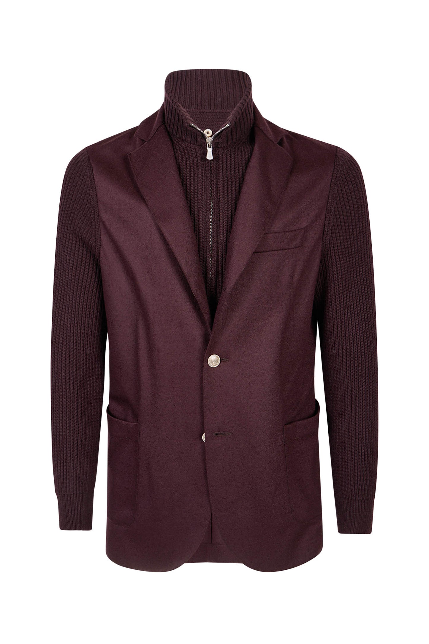 Eleventy Men's Bordeaux Hybrid Jacket