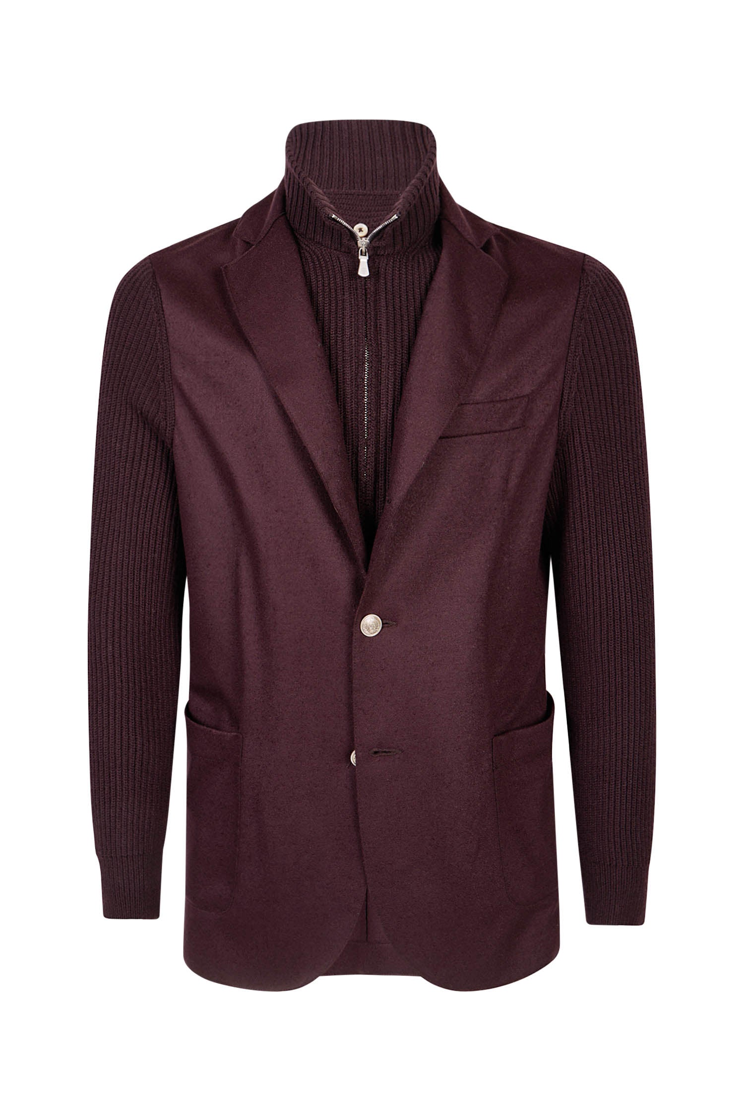 Eleventy Men's Bordeaux Hybrid Jacket