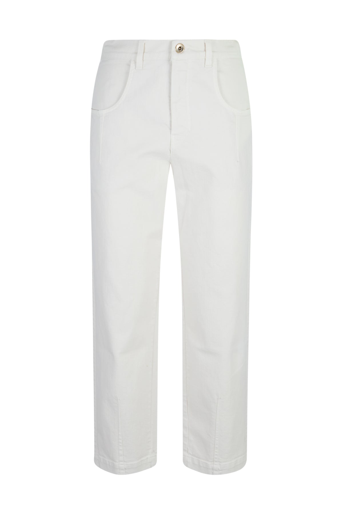 Eleventy Women's Ivory 5-Pocket Jeans