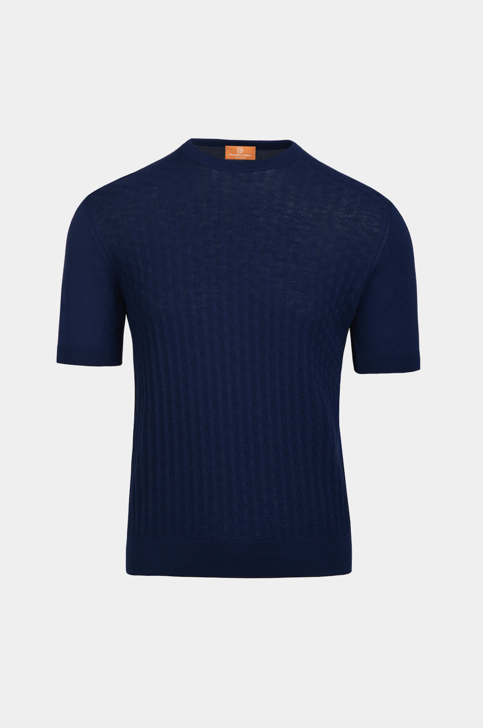 Navy Short Sleeves Crewneck - Florentinodelure