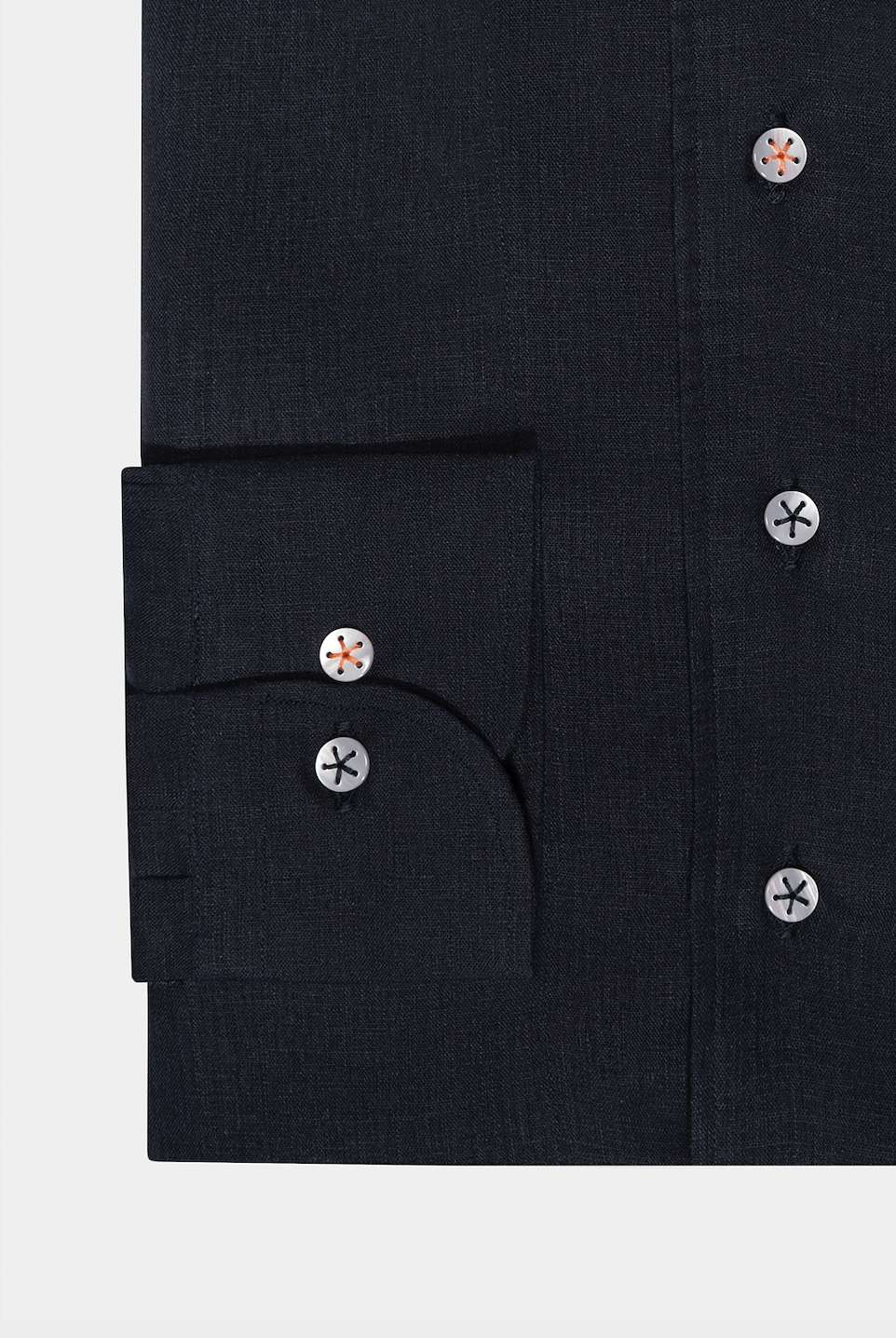 Navy Linen Capri Shirt - Florentinodelure