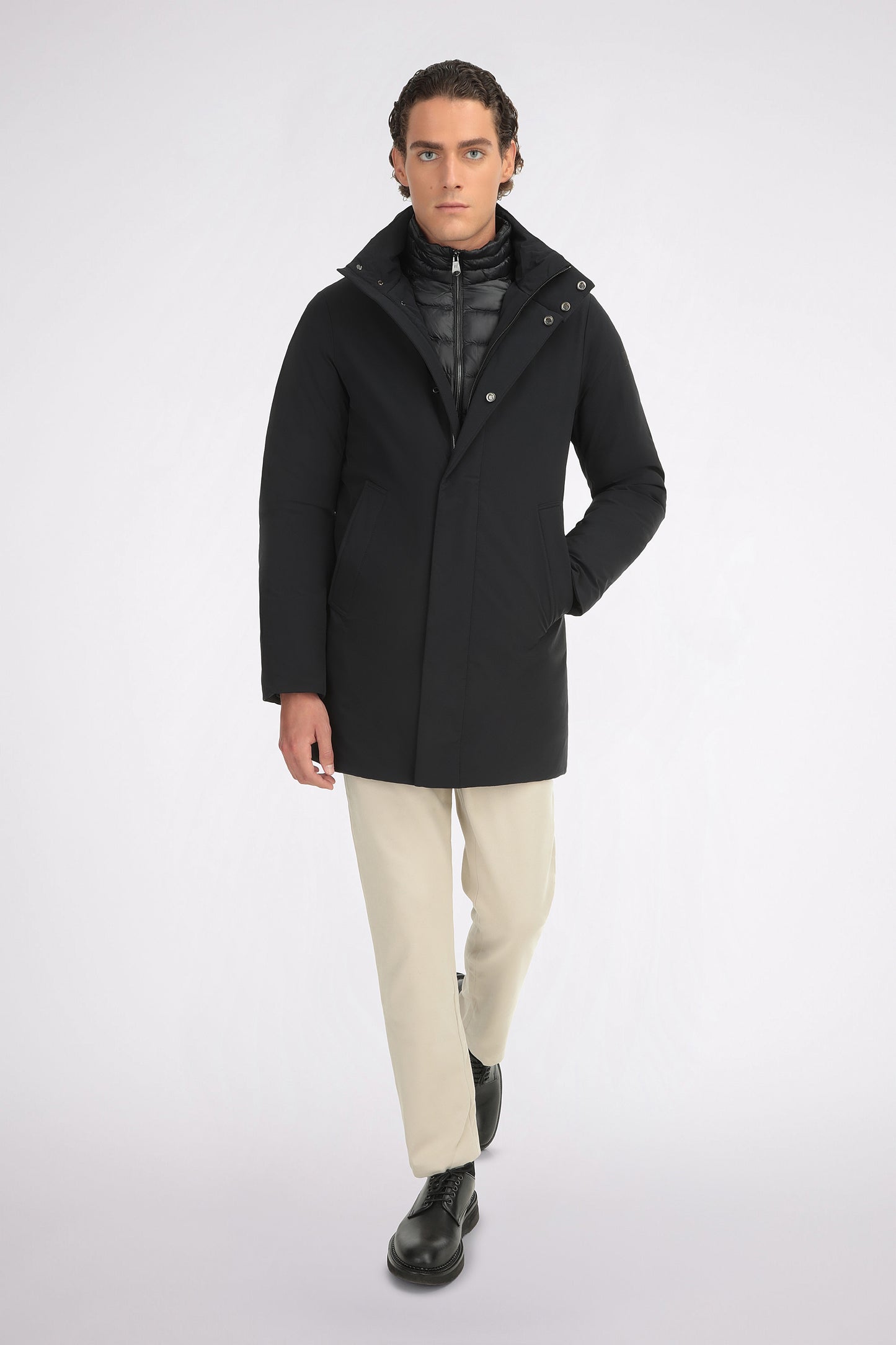 Navy Puffer Coat - Florentinodelure