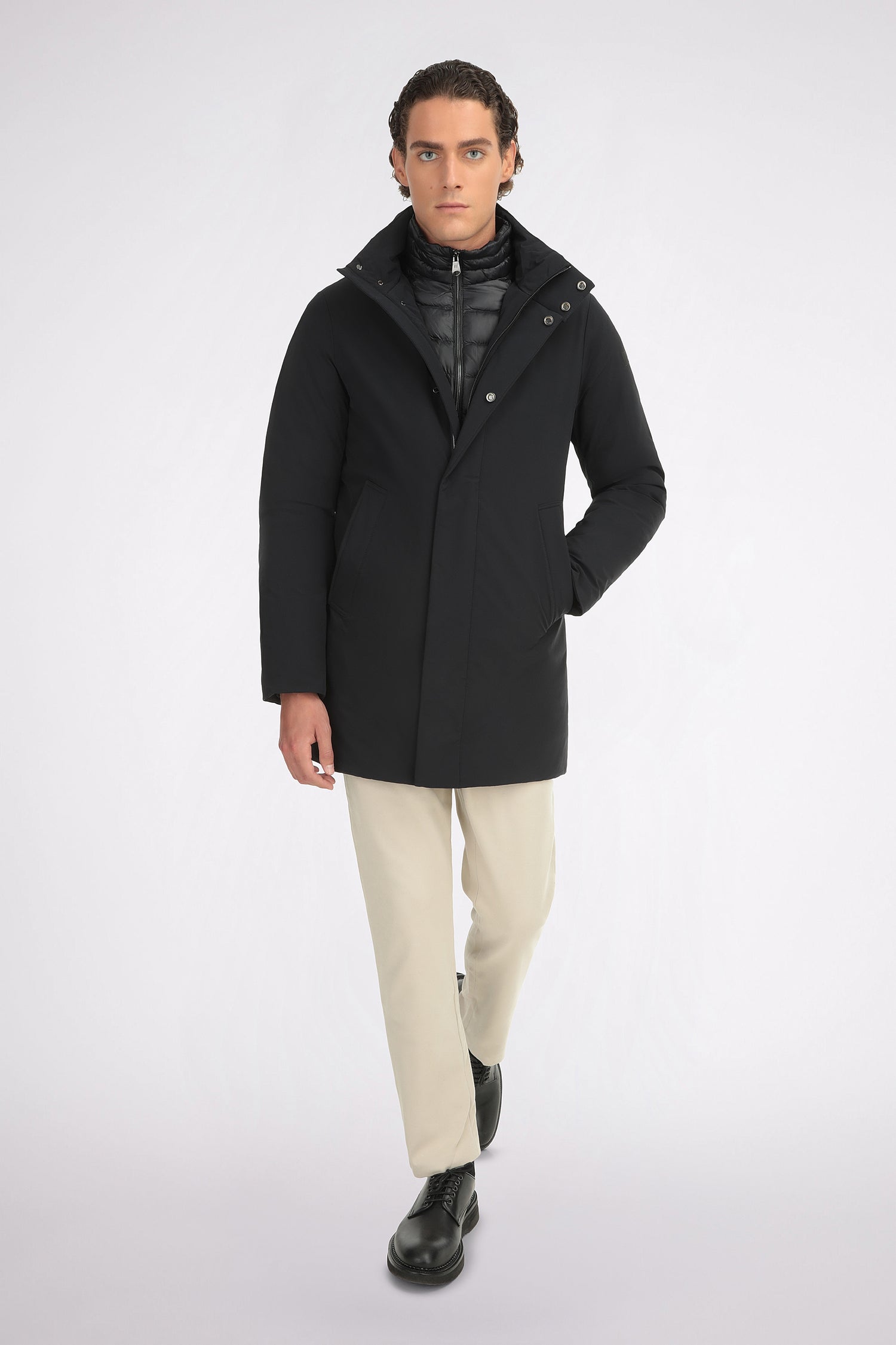Navy Puffer Coat - Florentinodelure